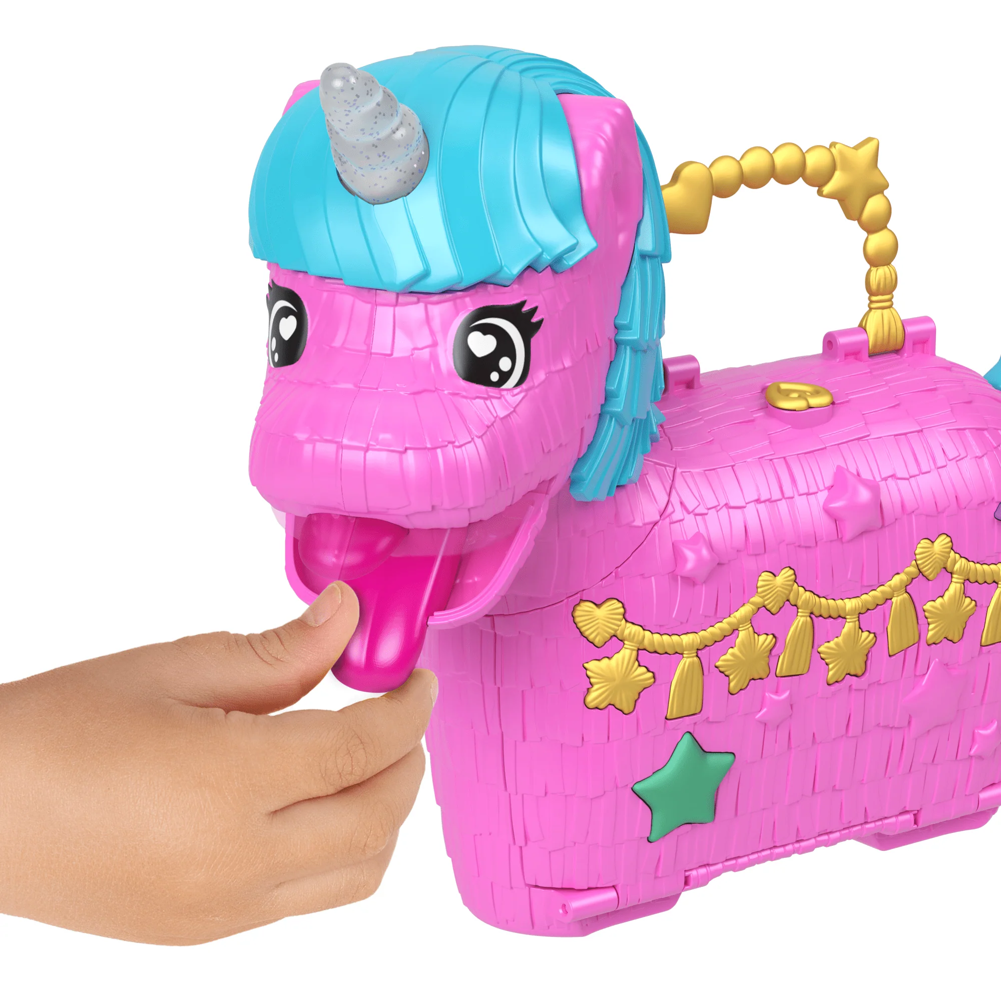 Conjunto De Juego Partilandia De Unicornios De Polly Pocket, Incluye 2 Muñequitas, Mascotas Y Más De 25 Accesorios Sorpresa, Celebración De Cumpleaños Con Globo Aerostático Para Dar Paseos - Image 3