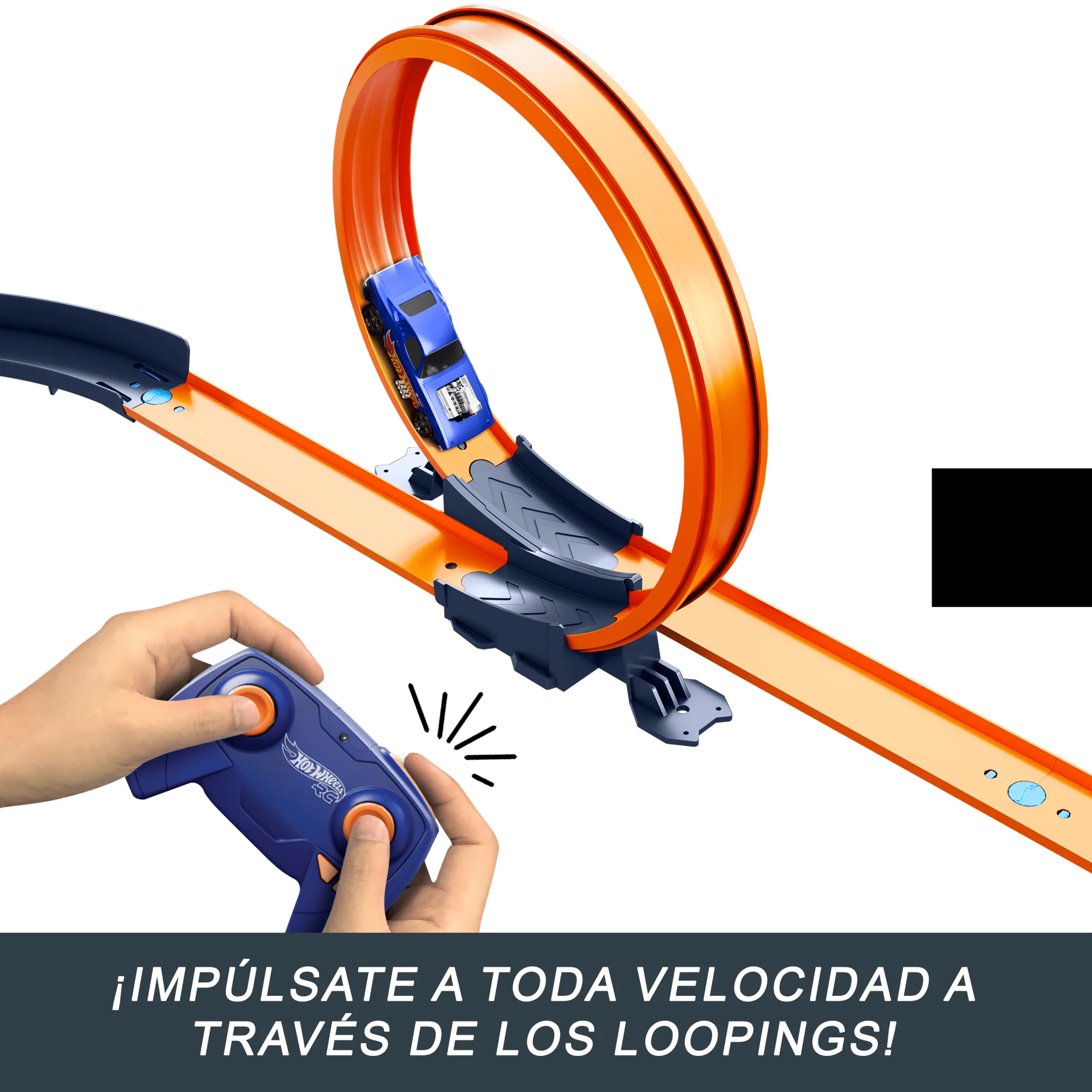 Conjunto De Pista Speed Challenge De Hot Wheels Rc Y Coche De Juguete Teledirigido A Escala 1:64 Con Batería, Más De 30 Tramos De Pista - Image 4