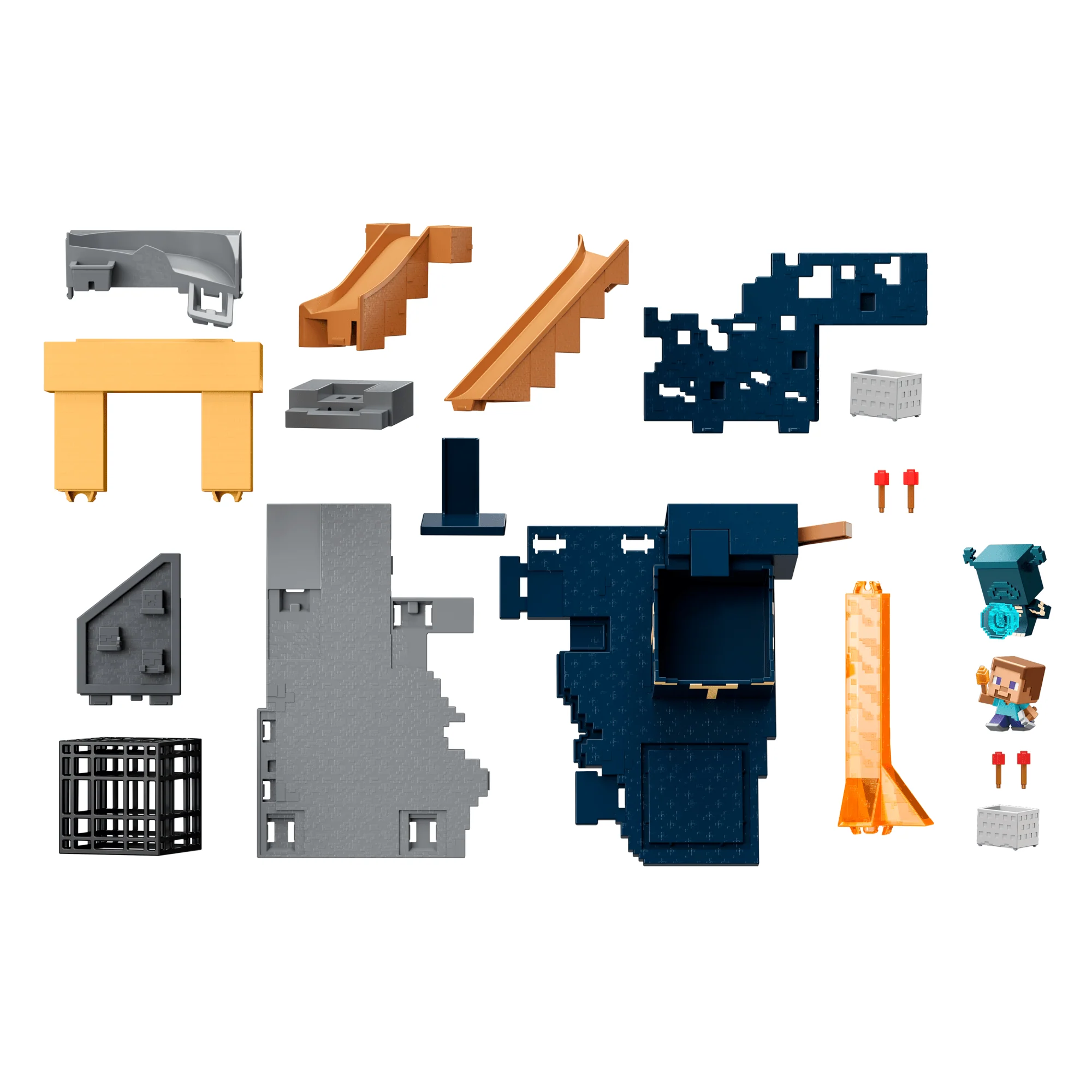 Conjunto El Despertar Del Warden Del Mini Mode De Minecraft Con 2 Minifiguras, Figuras De Steve Y El Warden Y Código De Dlc - Image 4