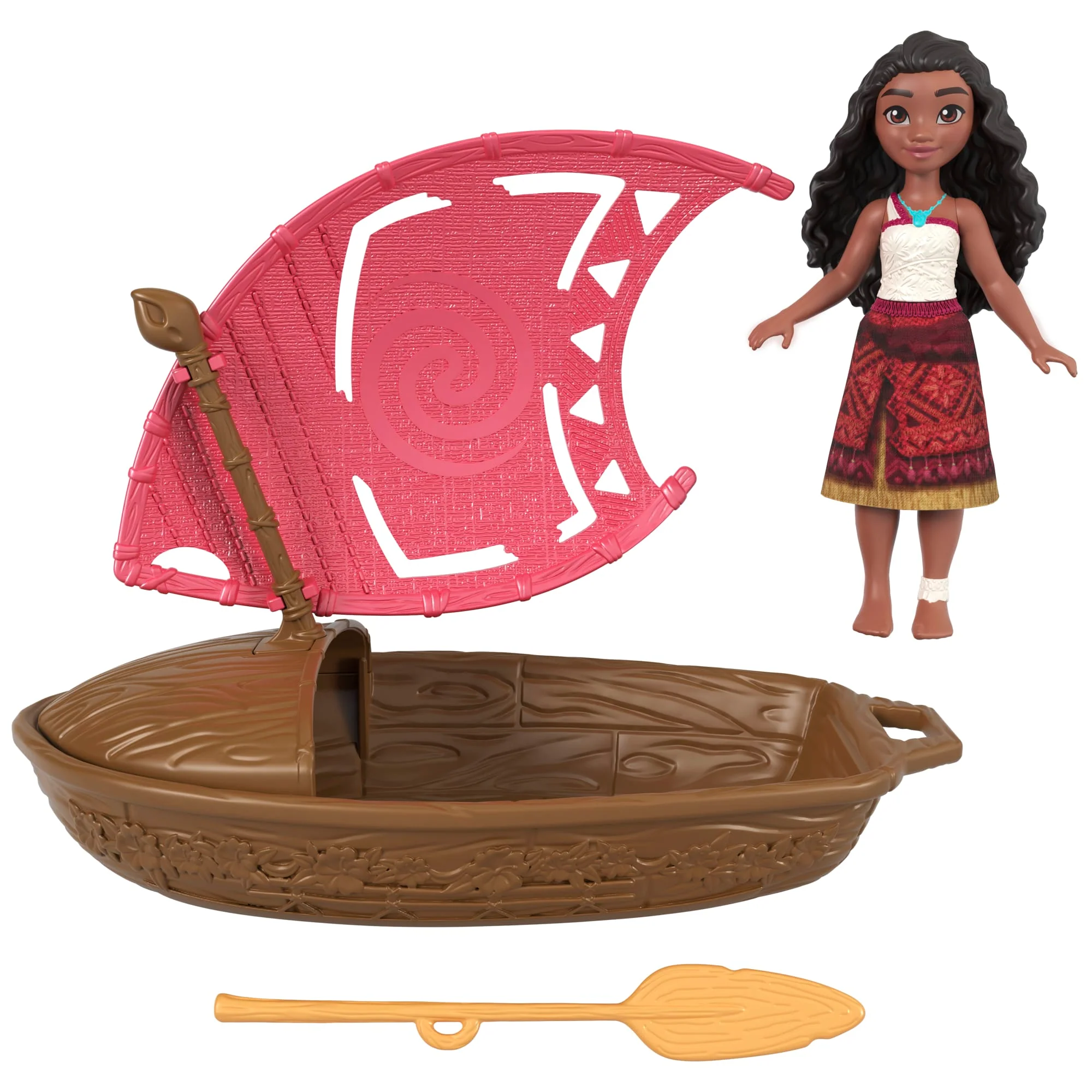 Conjunto Intrépidos Navegantes De “Vaiana 2” De Disney Con Muñeco Pequeño Sorpresa, Canoa Y Accesorio (Los Estilos Pueden Variar) - Image 4