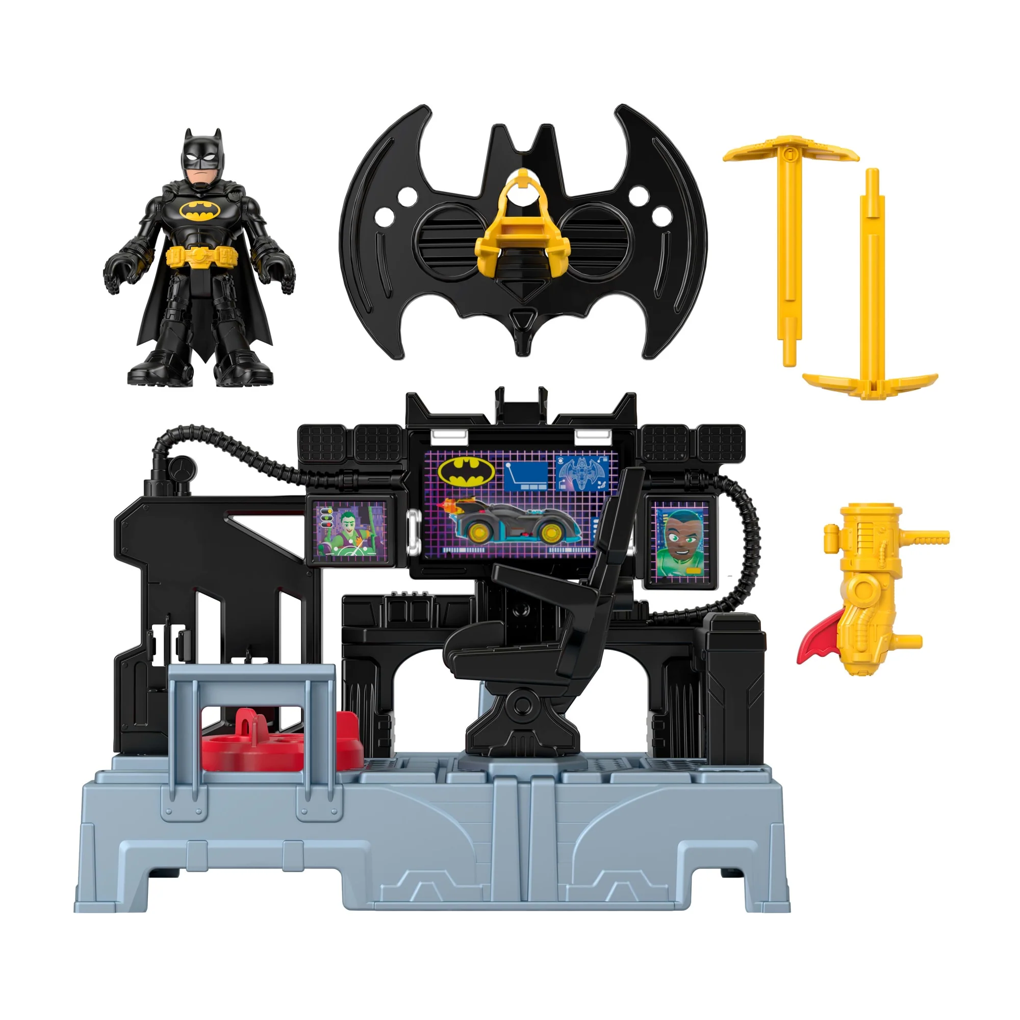 Conjunto De Juego Centro De Mando De Batman De Imaginext De DC Super Friends Con Luces Y Figura De Batman - Image 5