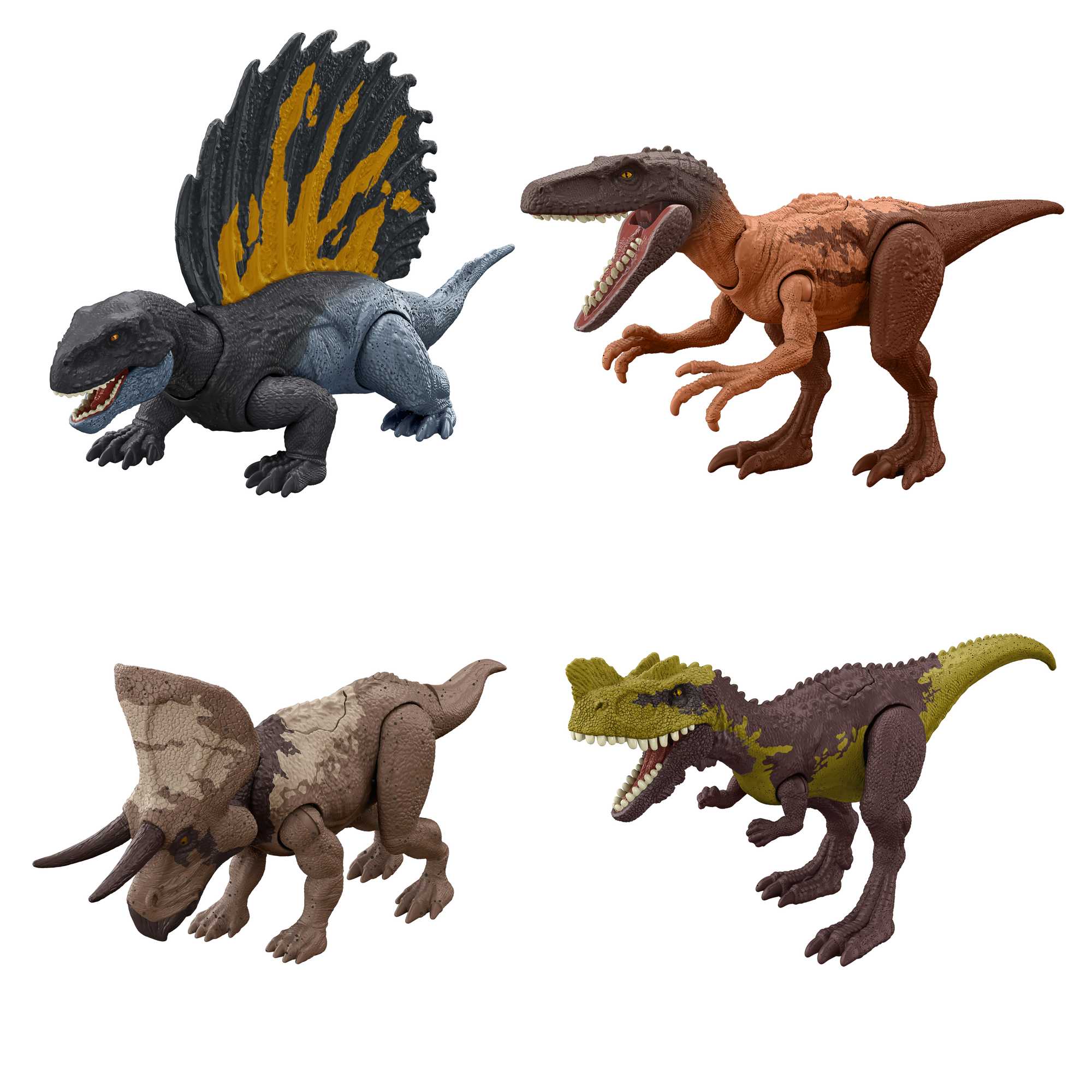 Dinosauri Giocattolo Jurassic World Azione & Attacco Con Azione Di Colpo Singolo