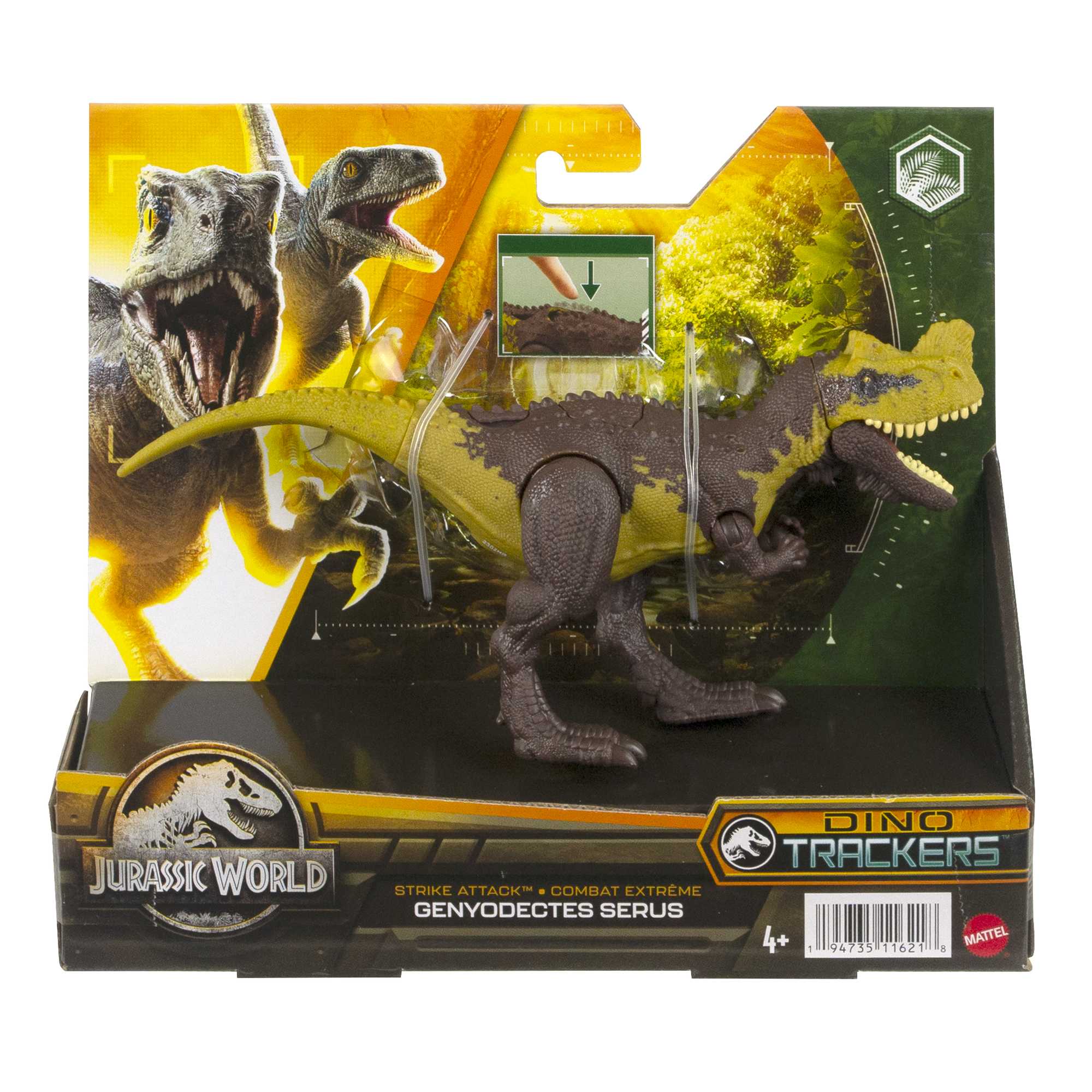 Dinosauri Giocattolo Jurassic World Azione & Attacco Con Azione Di Colpo Singolo - Image 4