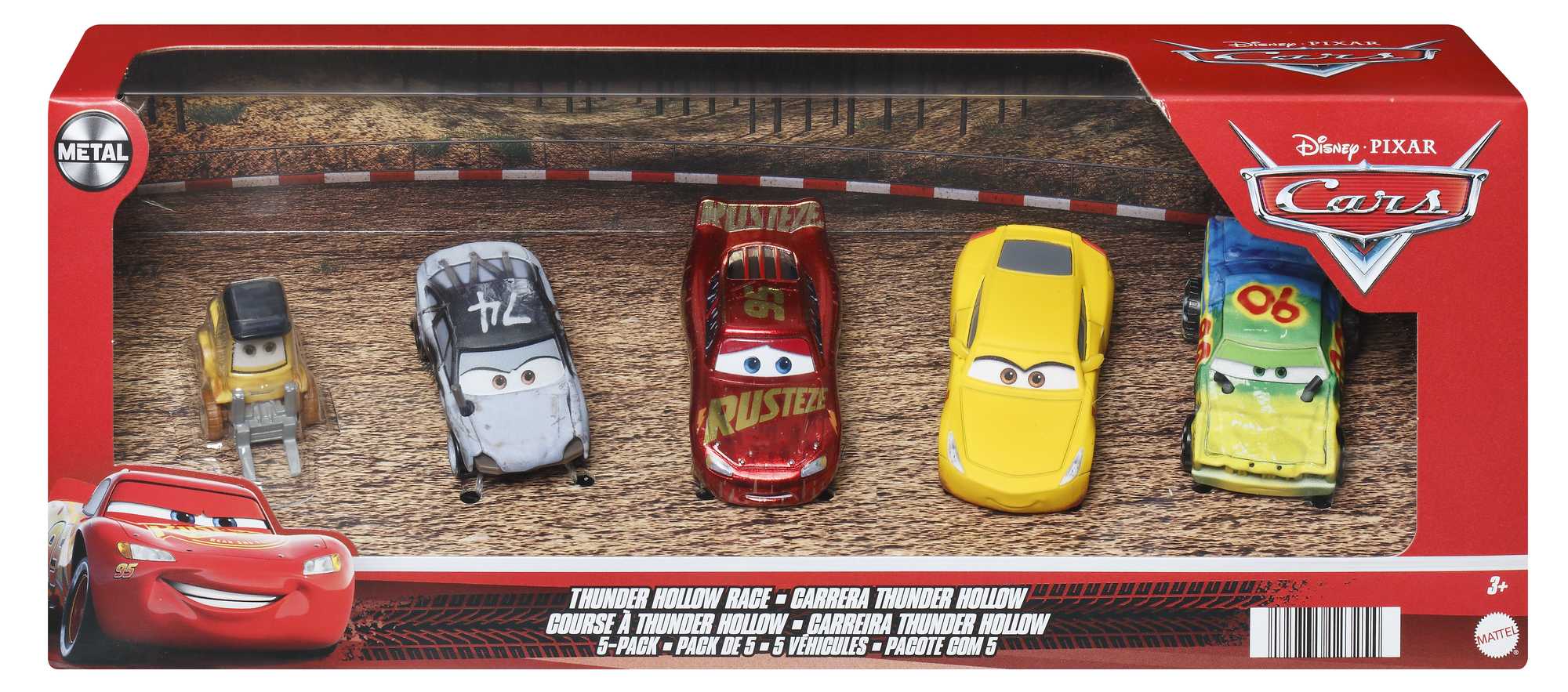 Disney And Pixar Cars 3 Vehicle 5-Pack Of Toy Cars, Thunder Hollow Race - Image 6