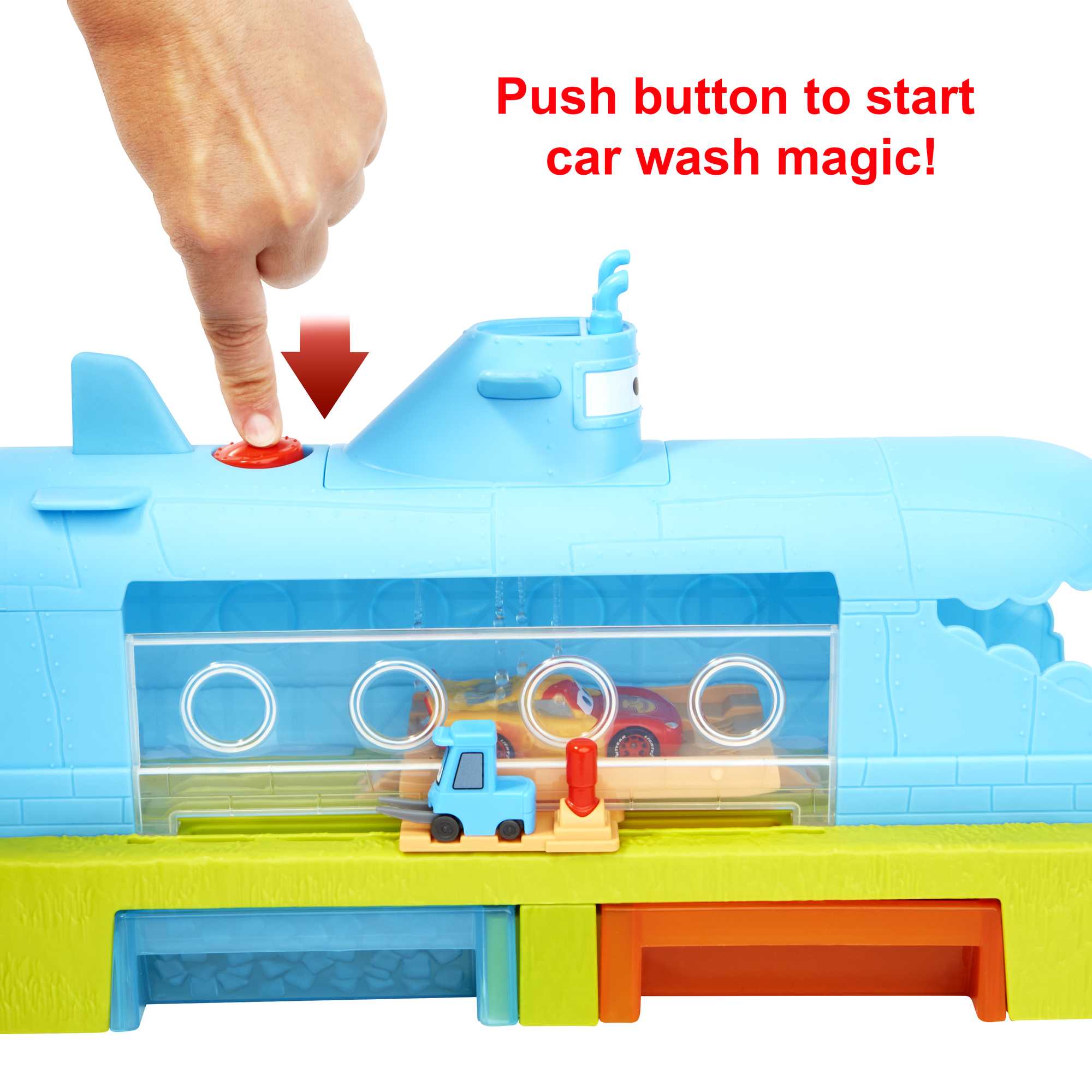 Disney and Pixar Cars Color Change Whale Car Wash Playset - Image 5
