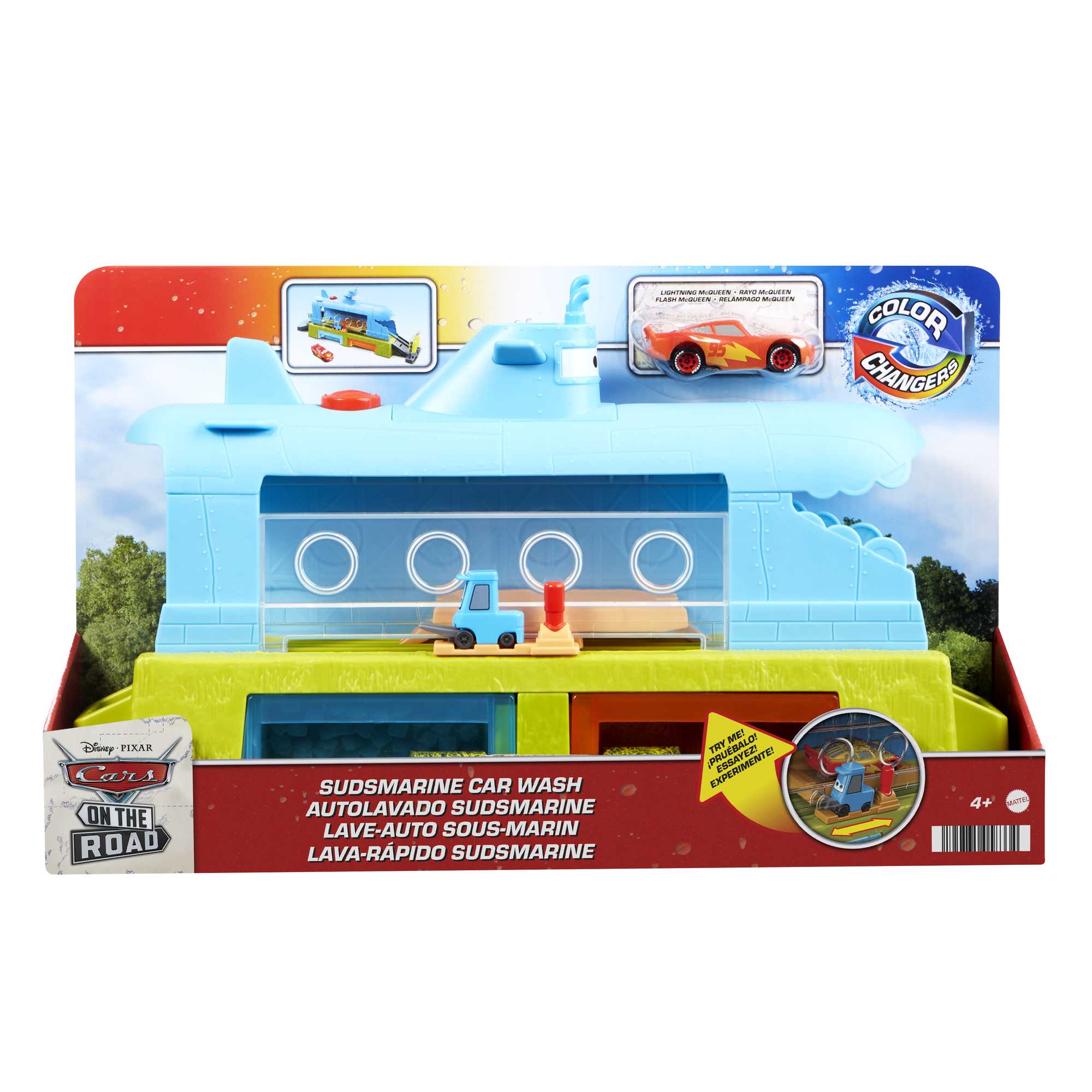 Disney and Pixar Cars Color Change Whale Car Wash Playset - Image 6