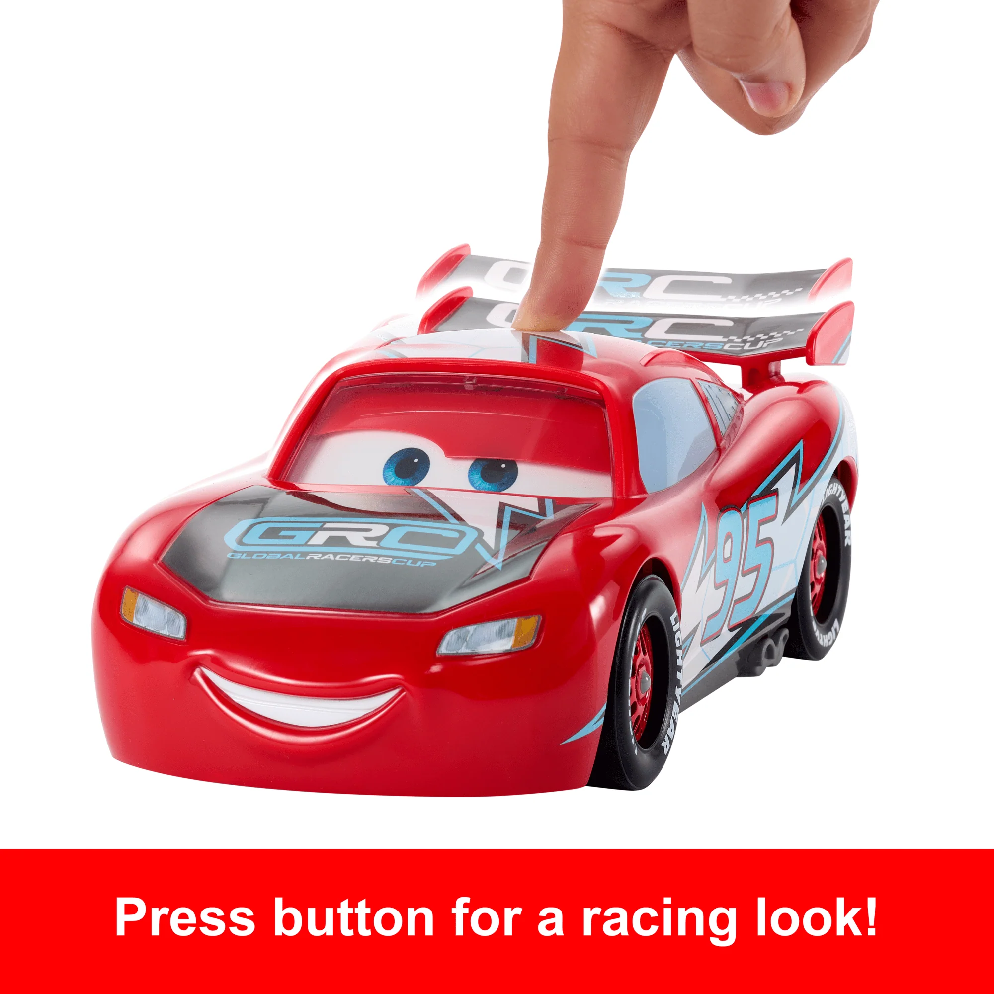 Disney And Pixar Cars Global Racers Cup Drift & Race Lightning Mcqueen Toy Vehicle With 2 Modes - Image 4