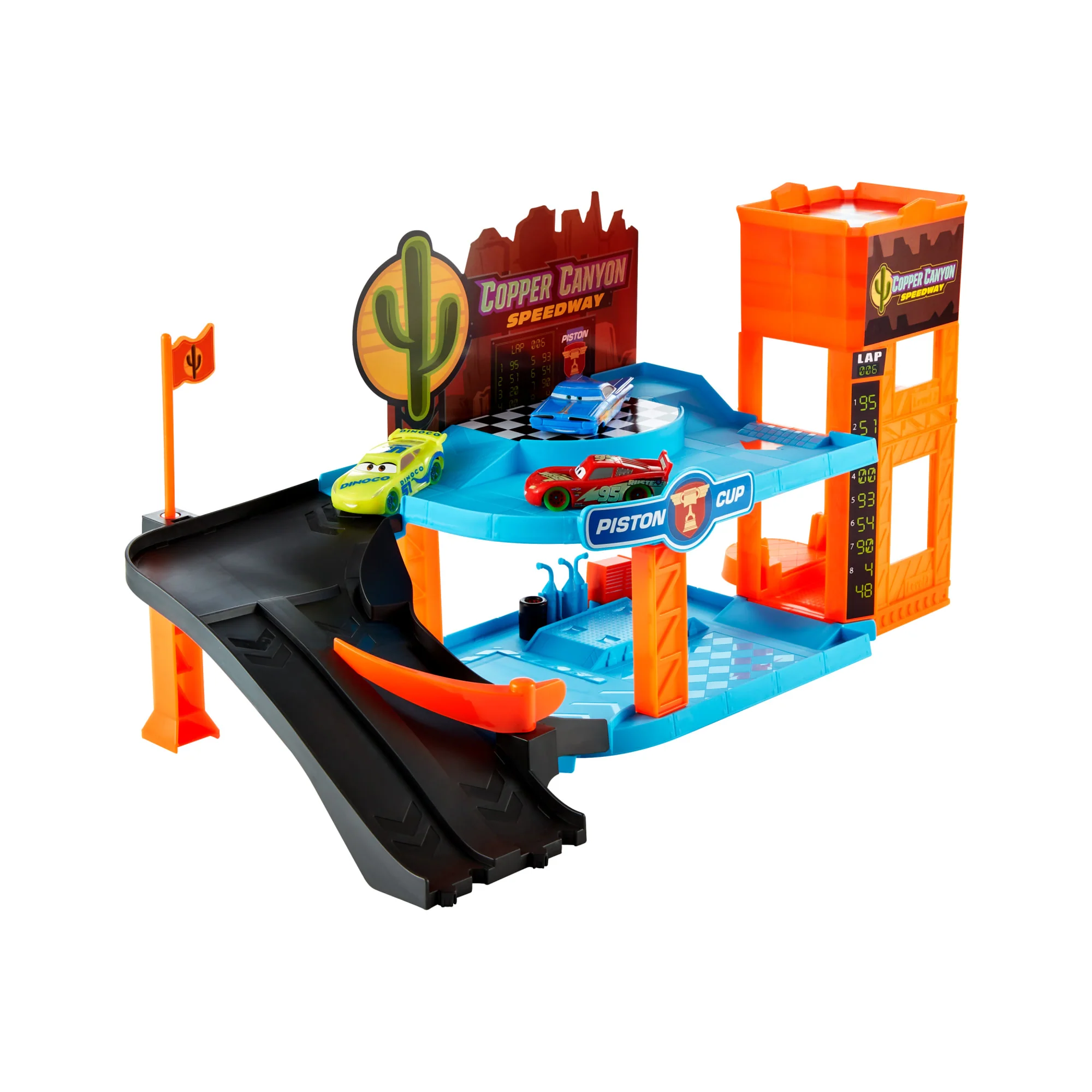 Disney and Pixar Cars Glow Racers Copper Canyon Glowing Garage Playset - Image 2