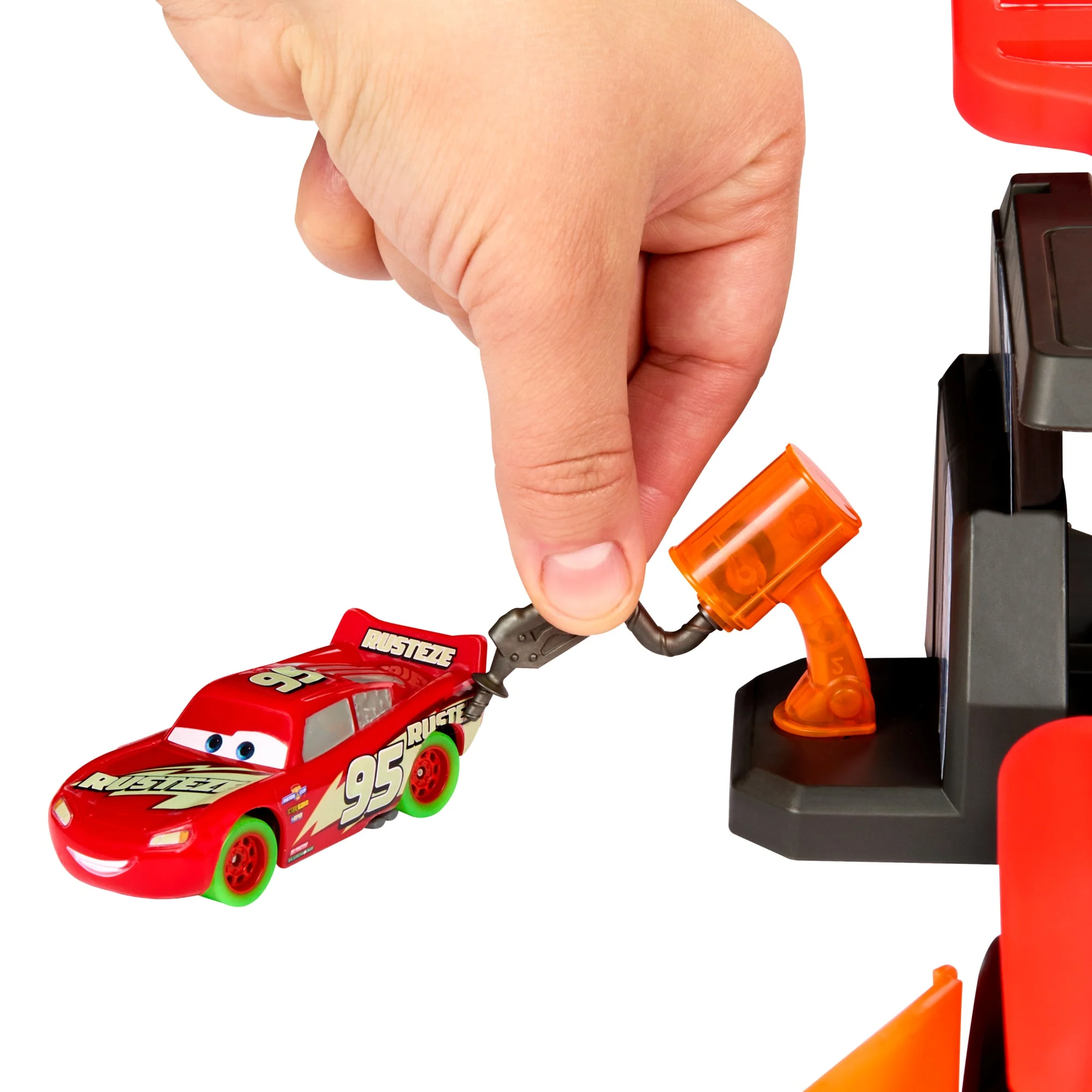 Disney and Pixar Cars Glow Racers Launch & Criss-Cross Glow Race Playset - Image 5