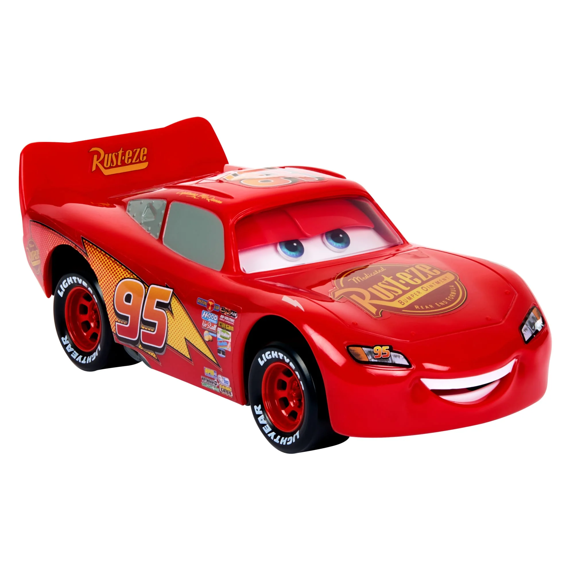 Disney And Pixar Cars Moving Moments Lightning Mcqueen Toy Car With Moving Eyes & Mouth - Image 4