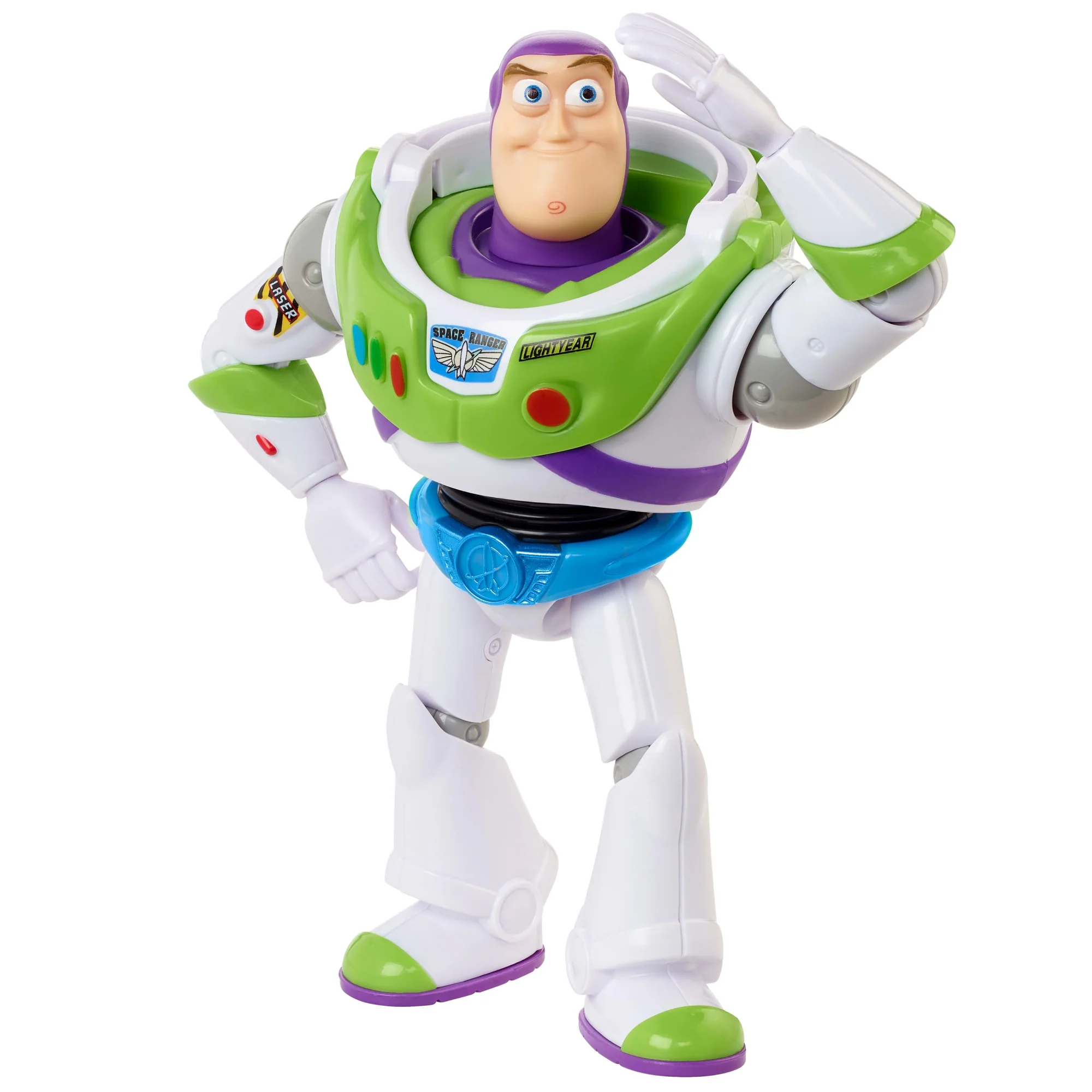 Disney Pixar Toy Story Buzz Lightyear 7 Inch Figure & Punch Launcher Toy, Lights & Sound, 5 Discs - Image 5
