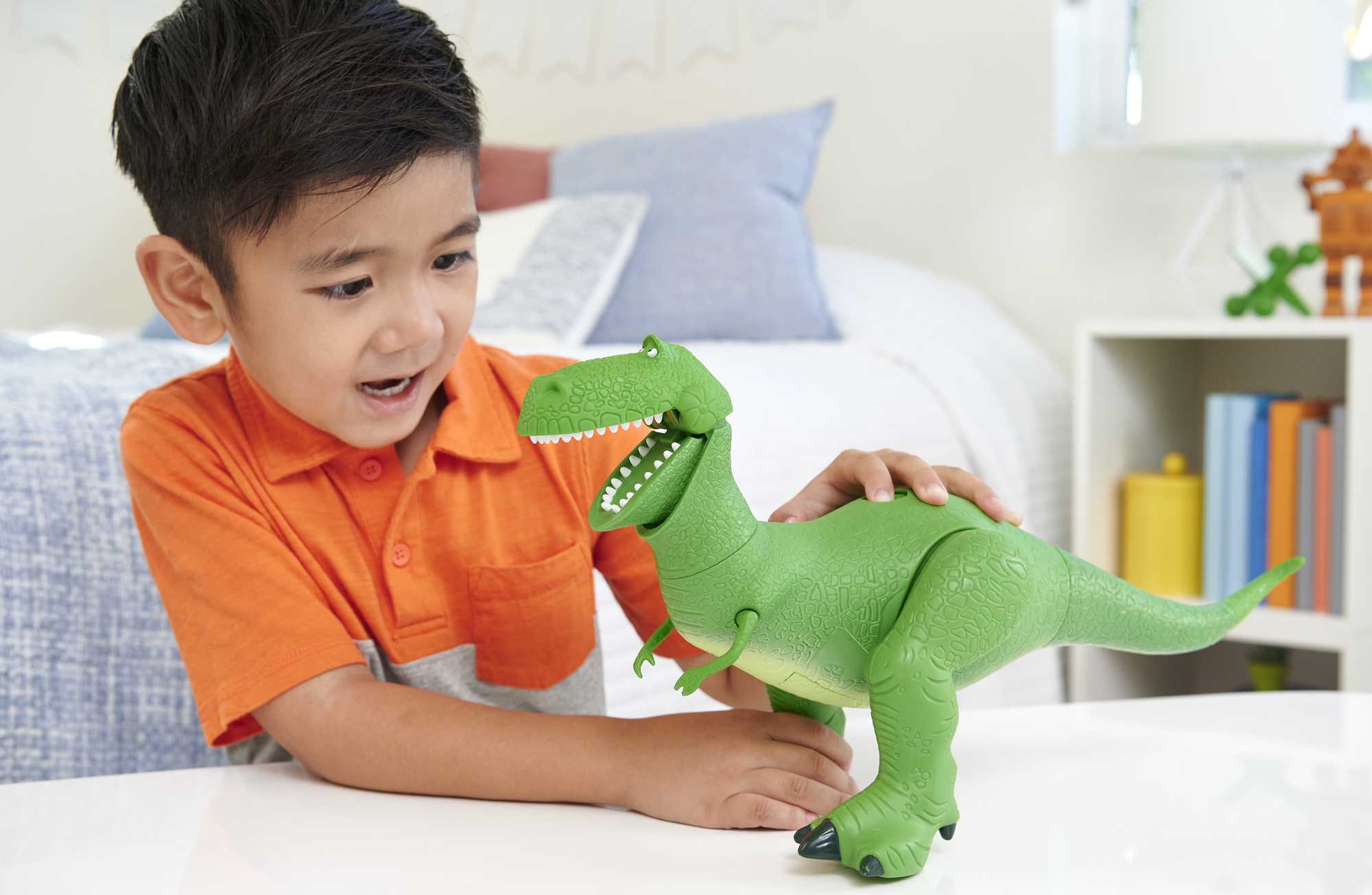 Disney Pixar Toy Story Rex Figure, Roarin' Laughs Talking Dinosaur Toy - Image 2