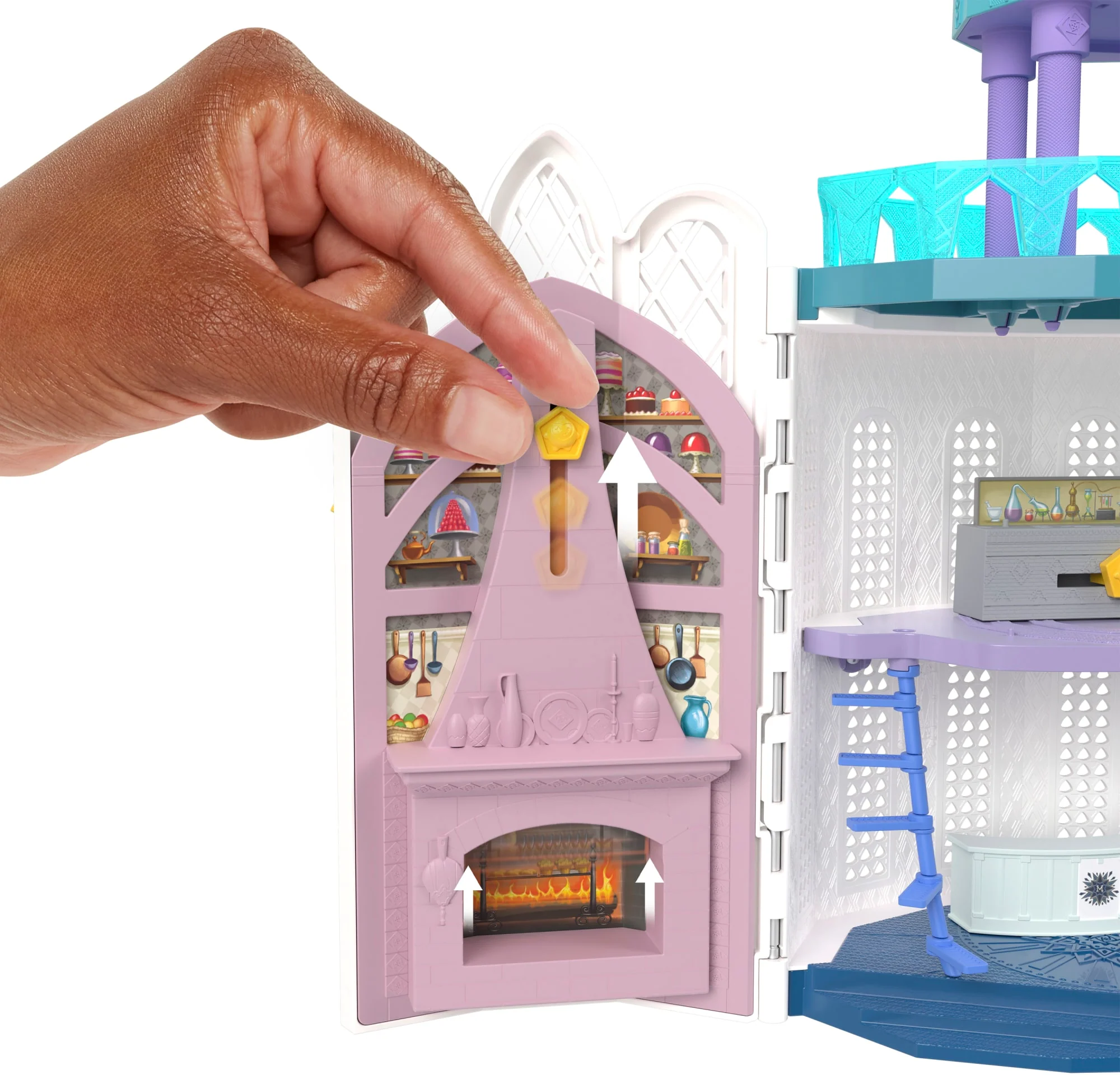 Disney Château De Rosas Coffret Wish Avec 2 Mini-Poupées Articulées, 1 Figurine Star, 20 Accessoires, 1 Dôme Avec Projection Lumineuse - Image 4