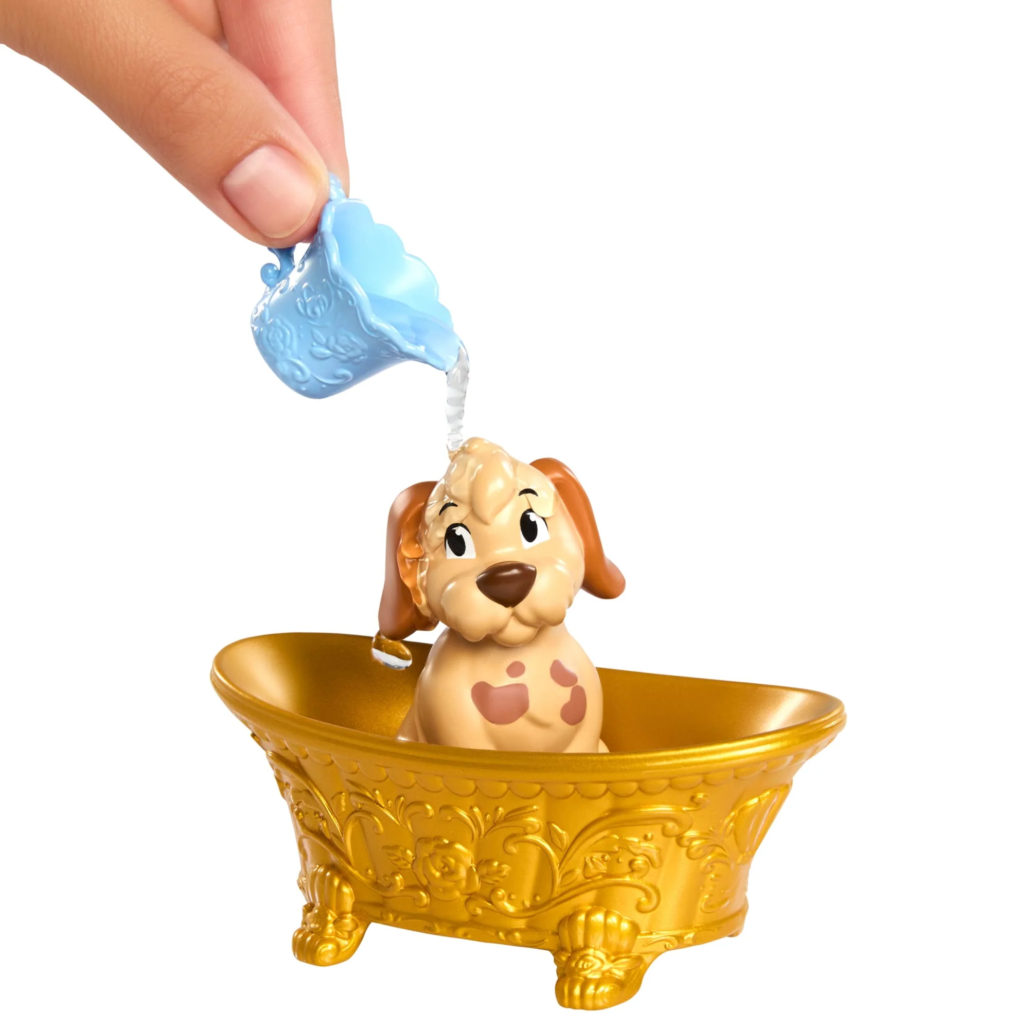 Disney-Coffret Princesse Belle Et Son Chien À Toiletter-Avec Baignoire - Image 3