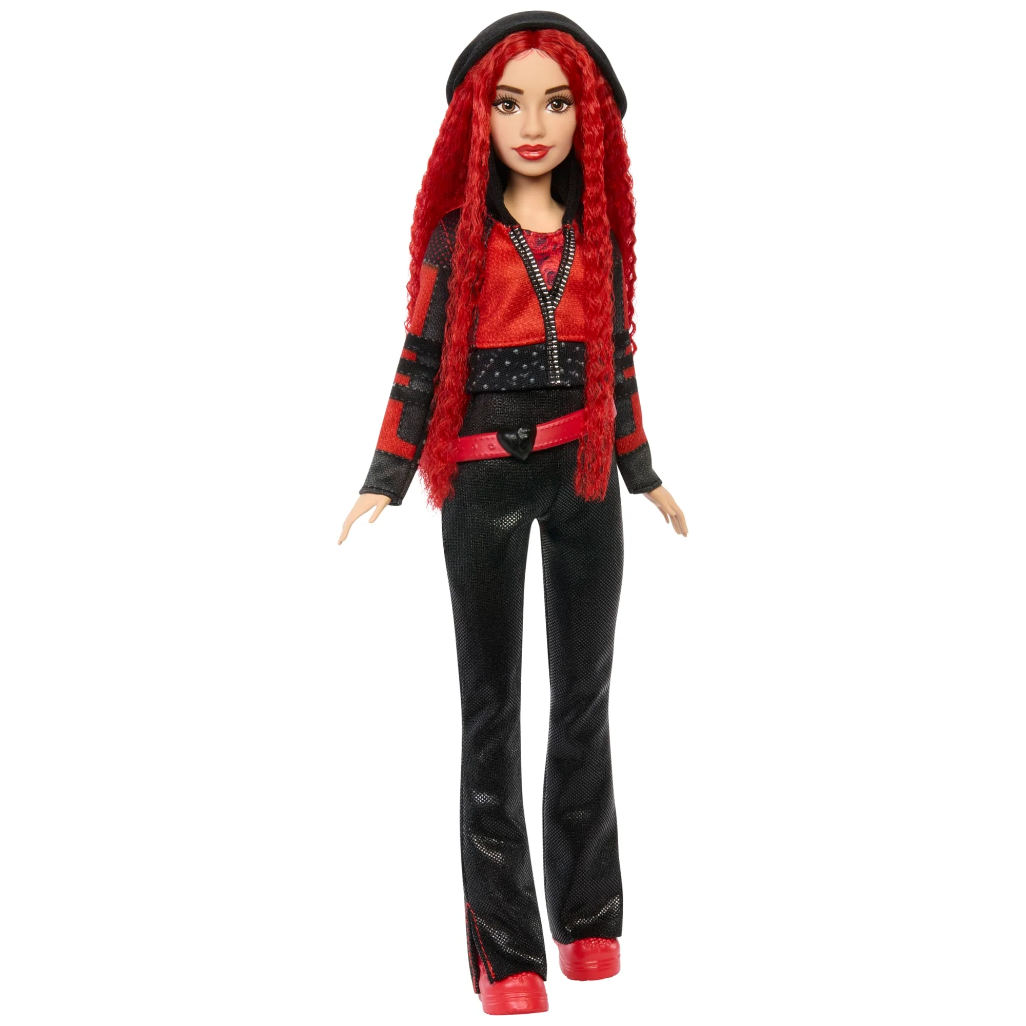 Muñeca Cantarina De Red Inspirada En Descendants: The Rise Of Red Con Ropa Y Accesorios Inspirados En La Película, Canta “Seeing Red” - Image 6