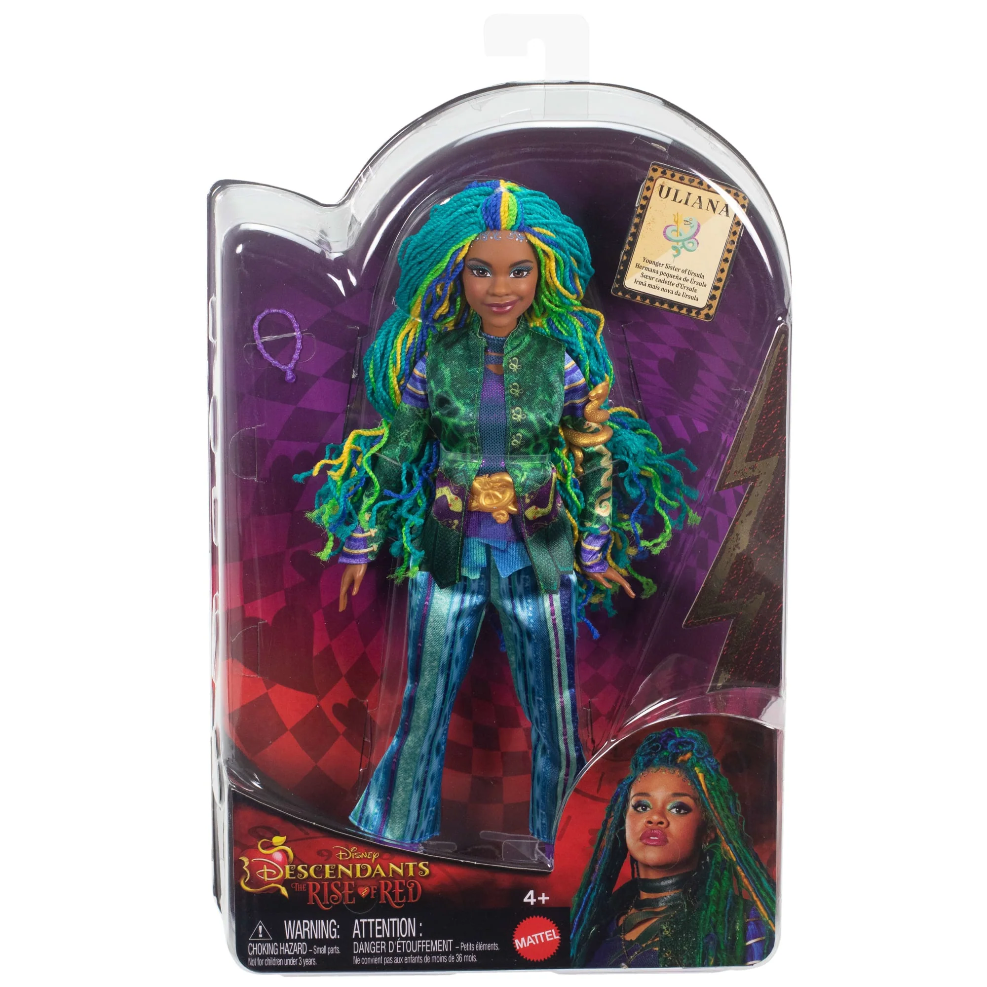 Disney Descendants: The Rise Of Red Fashion Doll & Accessory - Uliana, Younger Sister Of Ursula - Image 6