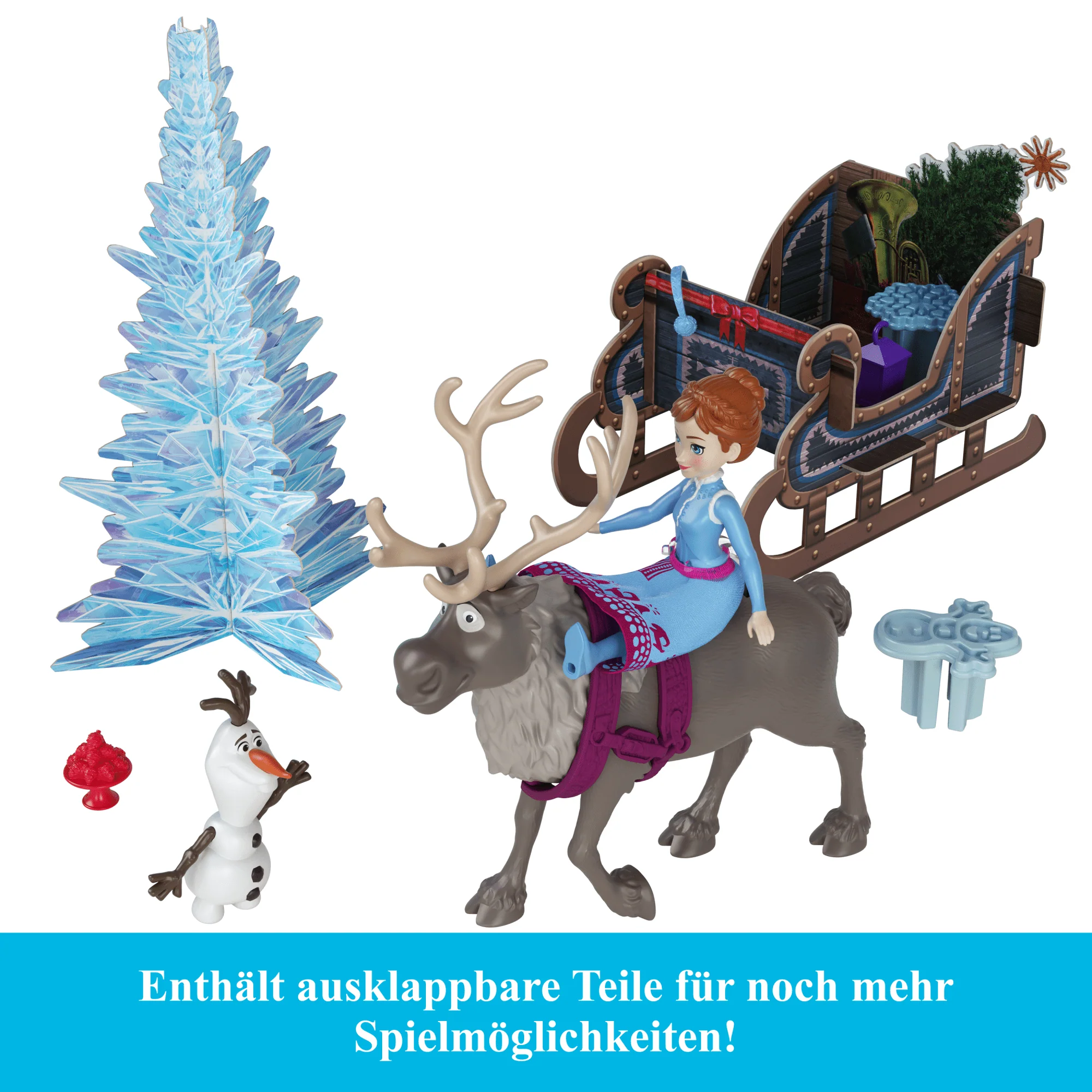 Disney Die Eiskönigin Adventskalender Mit Spielzeug Für 24 Tage Voller Überraschungen, Darunter Kleine Anna- Und Elsa-Puppen - Image 4