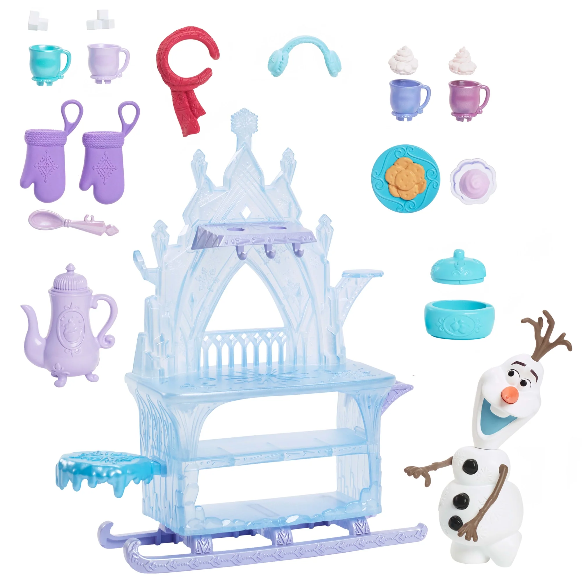 Disney Die Eiskönigin Olaf Leckereien-Schlitten-Spielset Mit Olaf-Puppe Und Über 15 Zubehörteilen. - Image 4