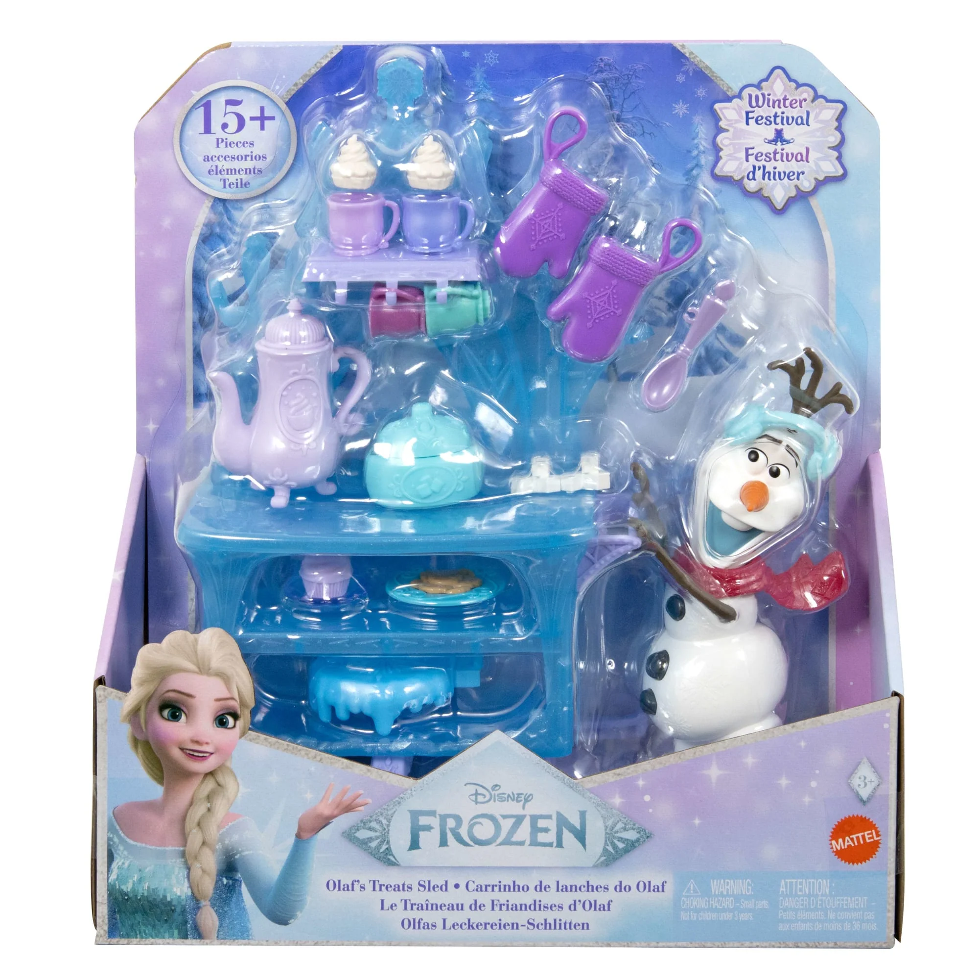 Disney Die Eiskönigin Olaf Leckereien-Schlitten-Spielset Mit Olaf-Puppe Und Über 15 Zubehörteilen. - Image 6