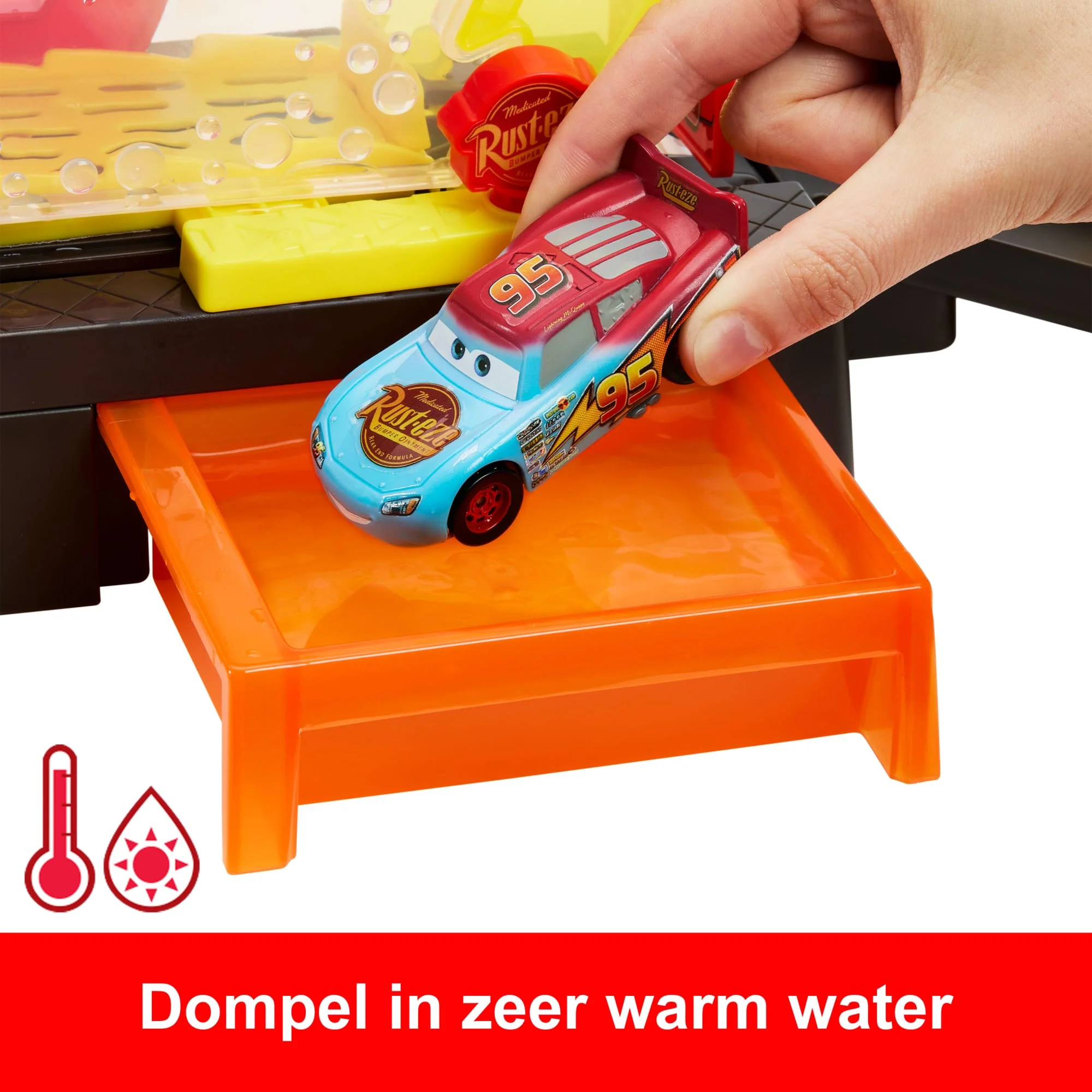 Disney En Pixar Cars Autowasstraat Klaar Voor De Race, Speelset Met Van Kleur Veranderende Bliksem Mcqueen - Image 4