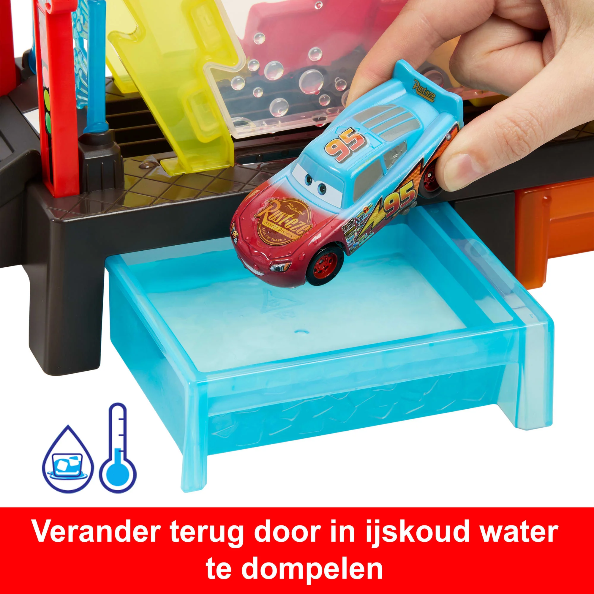 Disney En Pixar Cars Autowasstraat Klaar Voor De Race, Speelset Met Van Kleur Veranderende Bliksem Mcqueen - Image 5