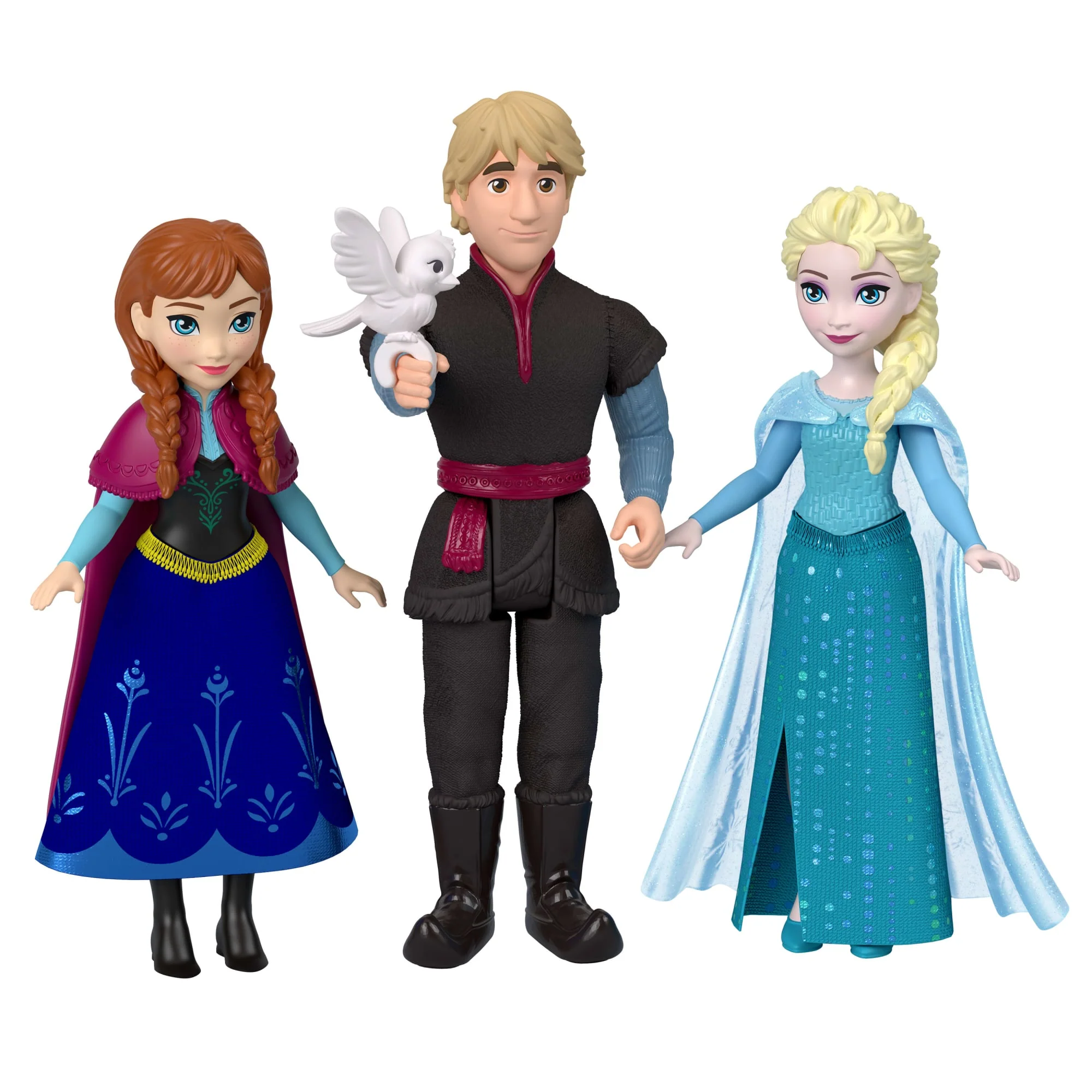 Disney Frozen Anna En Elsa Personageset Met 4 Kleine Poppen En 4 Accessoires, Geïnspireerd Op De Film - Image 4