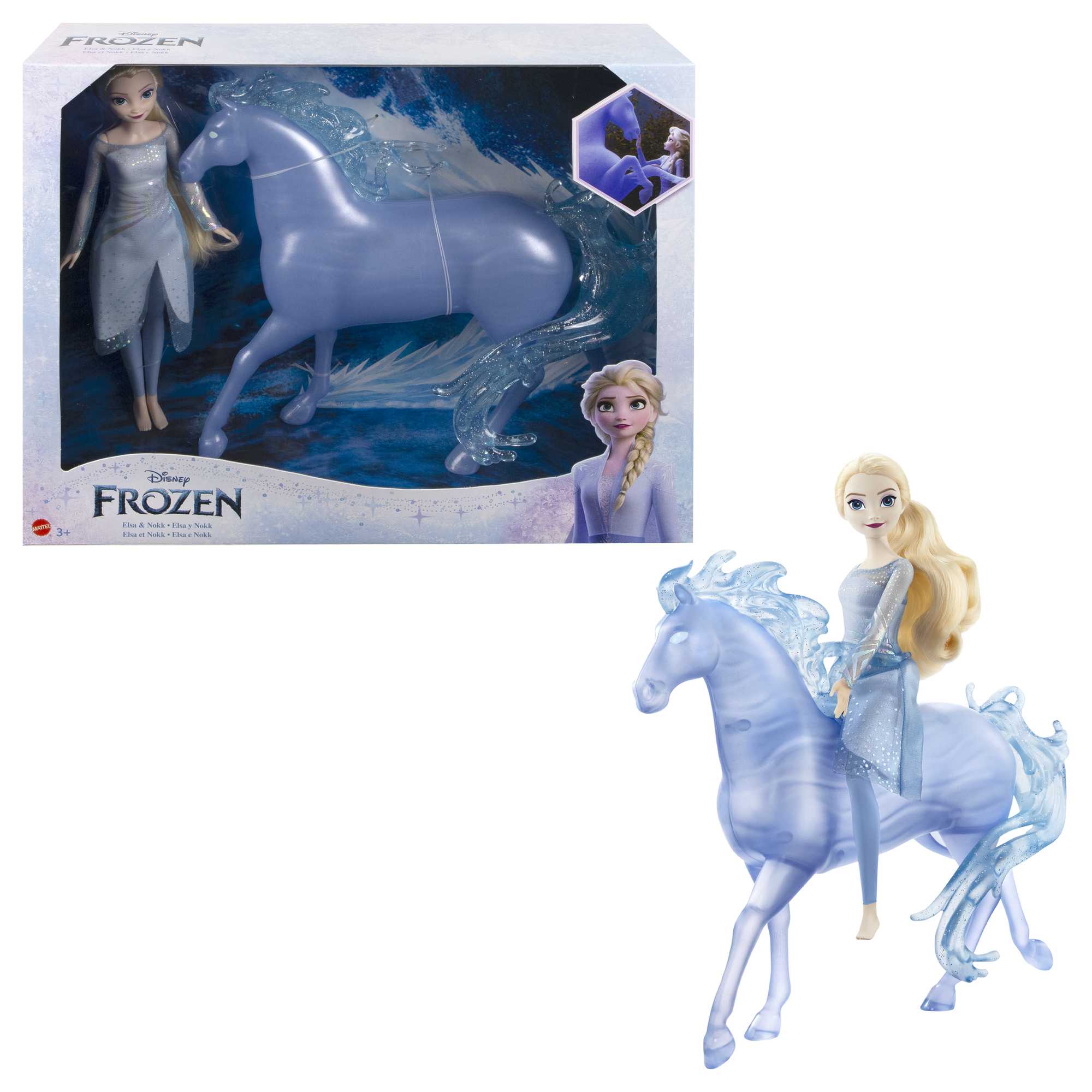 Disney Frozen, Bambola Elsa Con Nokk La Creatura Acquatica