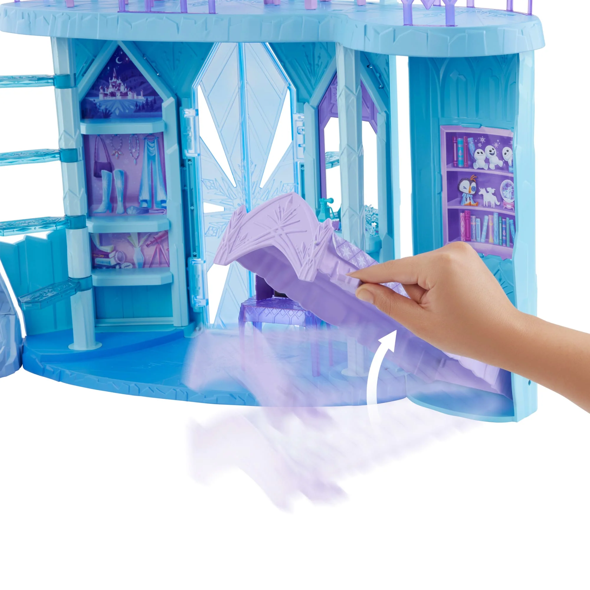 Disney Frozen Elsa's Frozen Ice Palace Castle Playset With Olaf, 5 Play Areas & 21 Accessories - Image 3