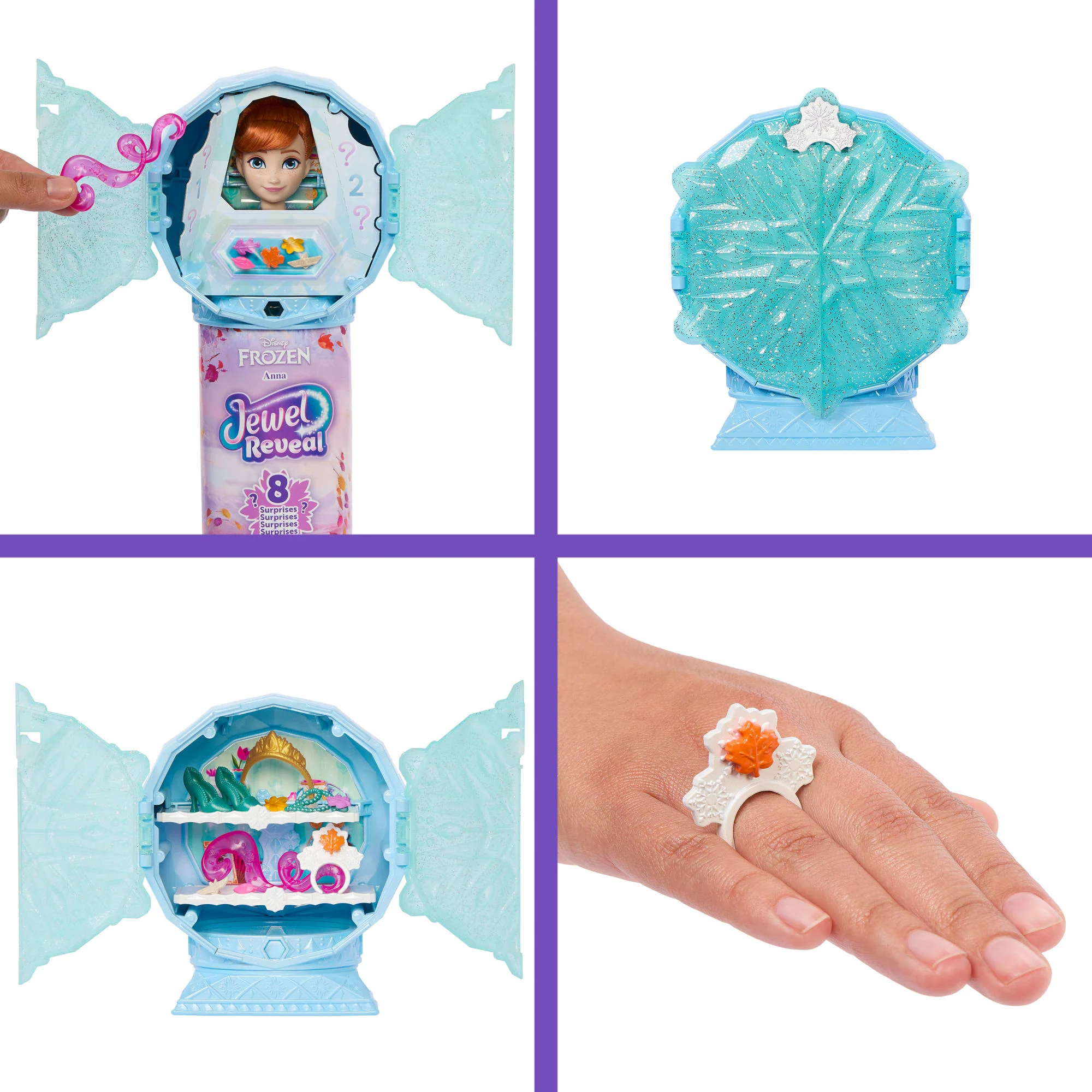 Disney Prinses Jewel Reveal Anna Modepop Met 8 Verrassingen, Inclusief Sieradendoos En 10 Accessoires - Image 4