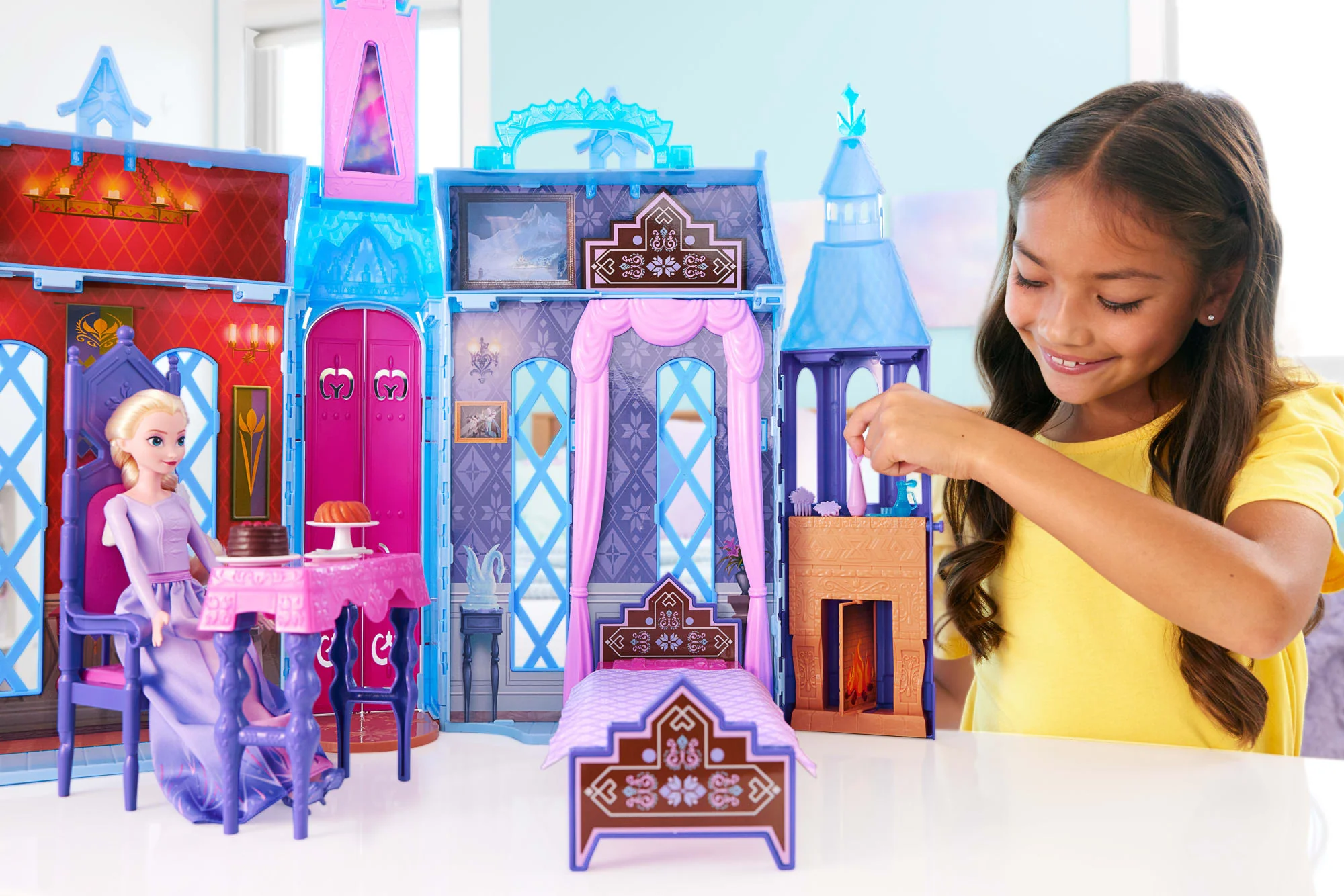 Disney Frozen Kasteel in Arendelle met Elsa pop - Image 2