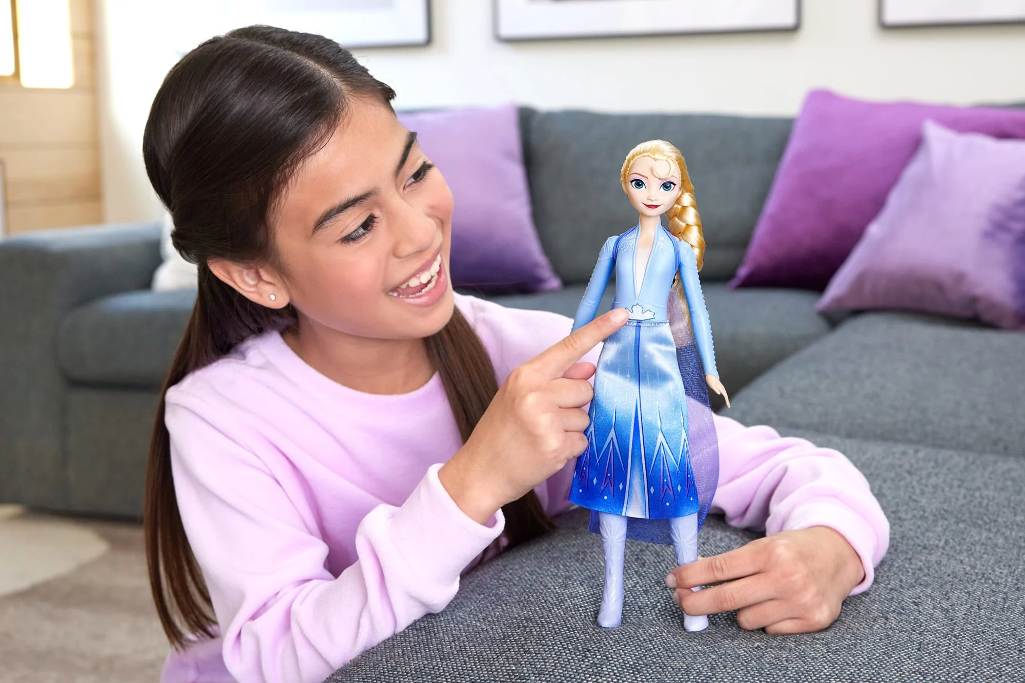 Disney Frozen Kraina Lodu Elsa Śpiewająca lalka „Chcę uwierzyć snom” Zabawka 3+ - Image 2