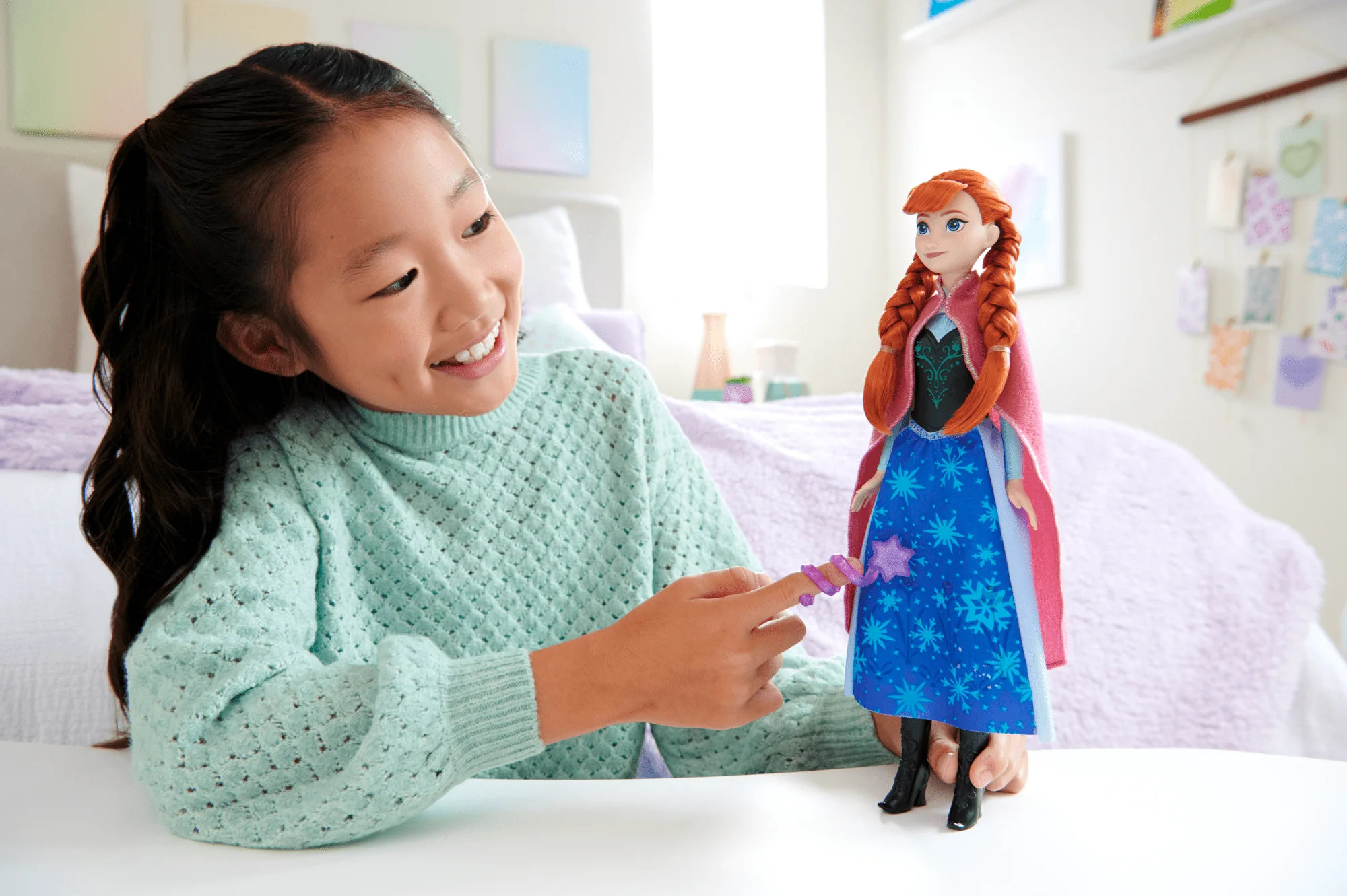 Disney Frozen Magical Skirt Anna Fashion Doll With Color-Change Skirt, Inspired By Disney Movie - Image 2
