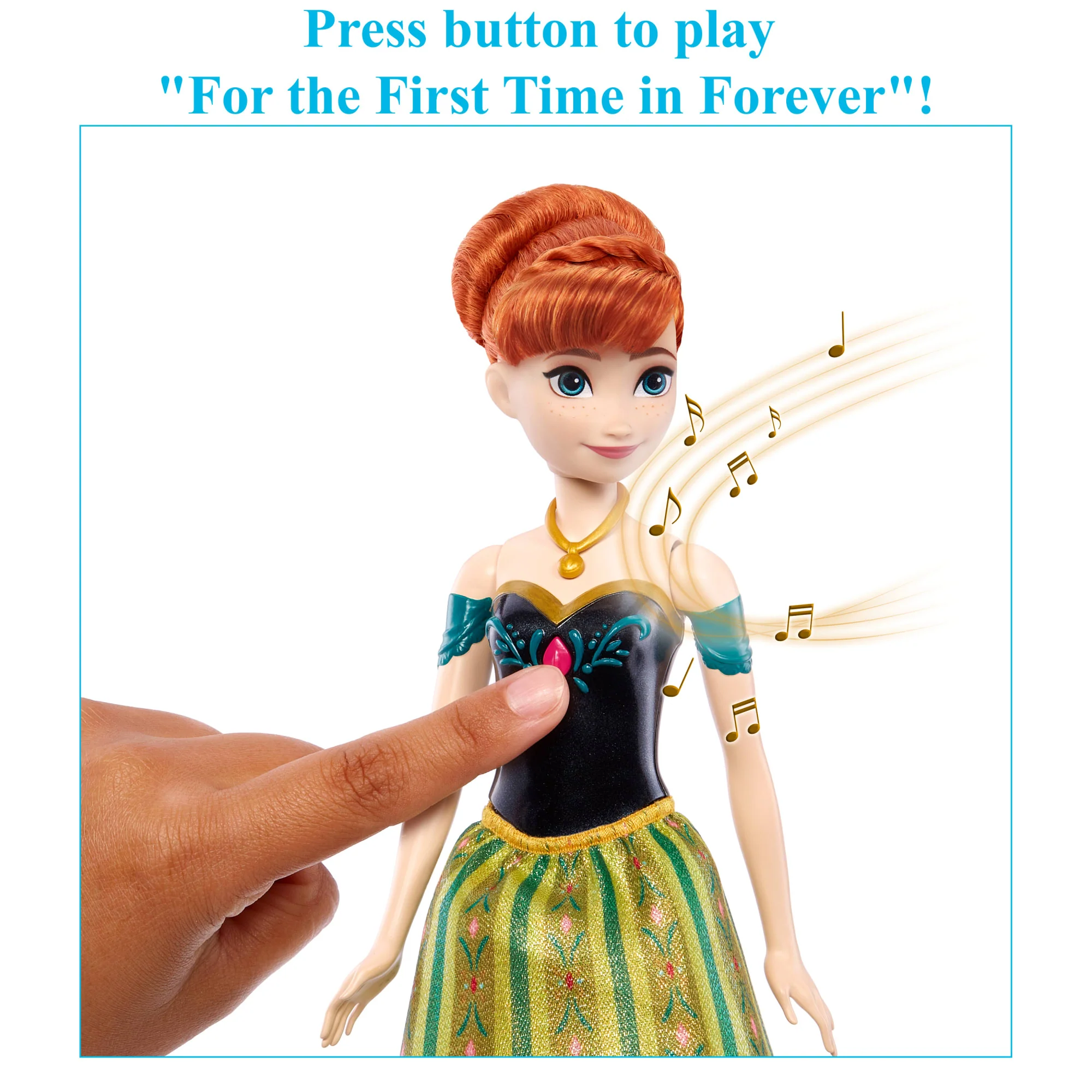 Disney Frozen Toys, Singing Anna Doll - Image 3