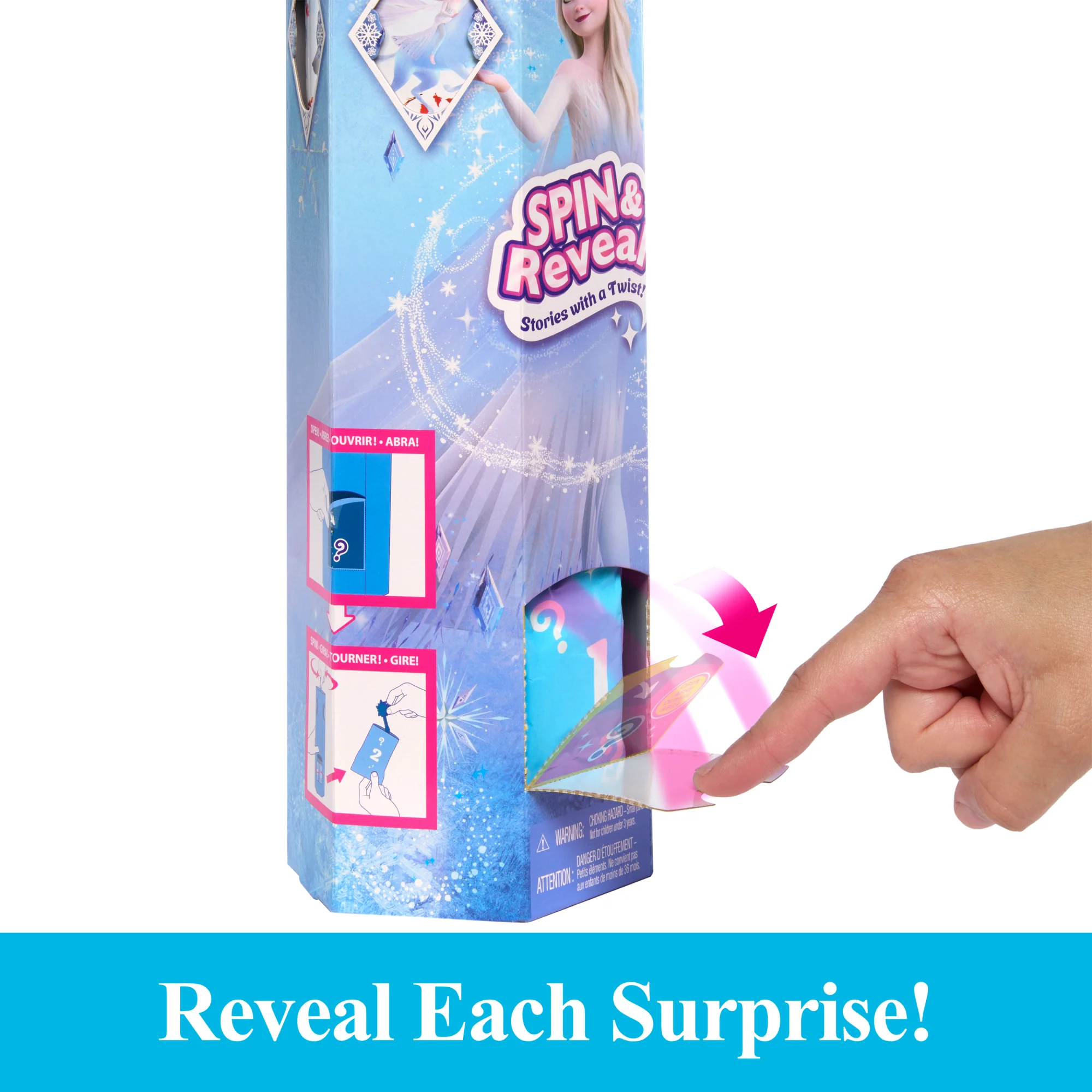 Disney Frozen Spin & Reveal Elsa Fashion Doll & Accessories With 11 Surprises - Image 3