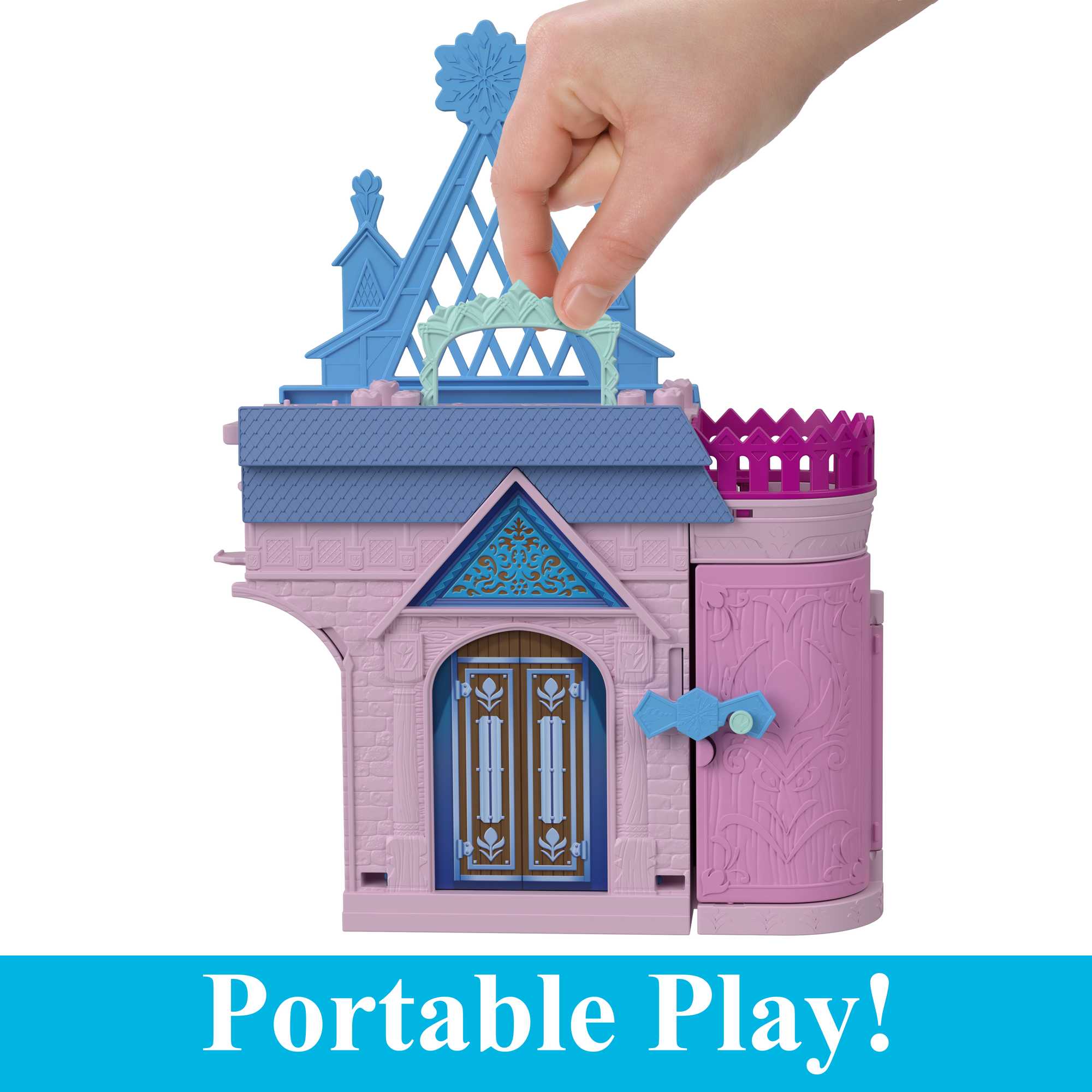 Disney Frozen Storytime Stackers™ Playset, Anna's Arendelle Castle Dollhouse With Small Doll - Image 4