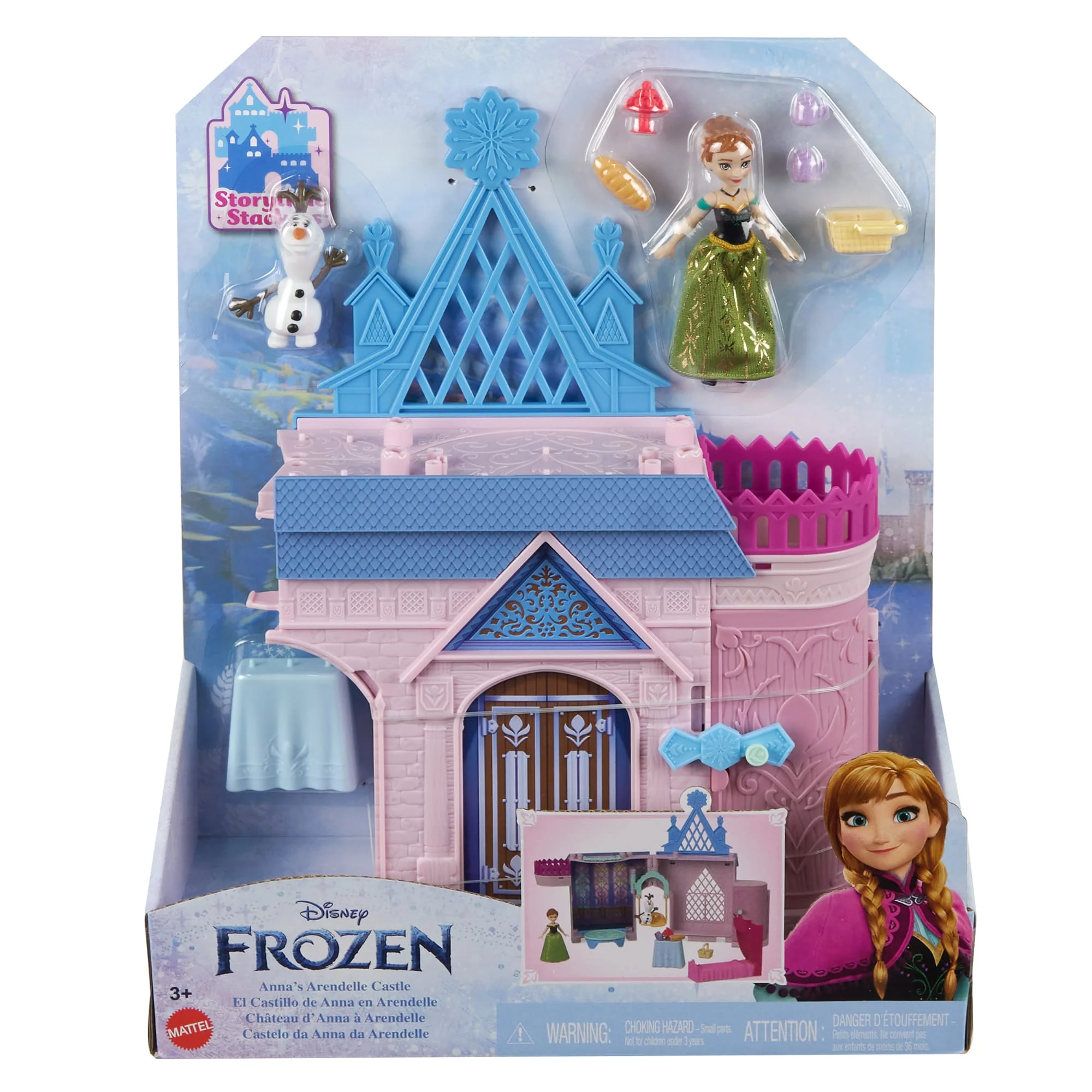 Disney Frozen Storytime Stackers™ Playset, Anna's Arendelle Castle Dollhouse With Small Doll - Image 6