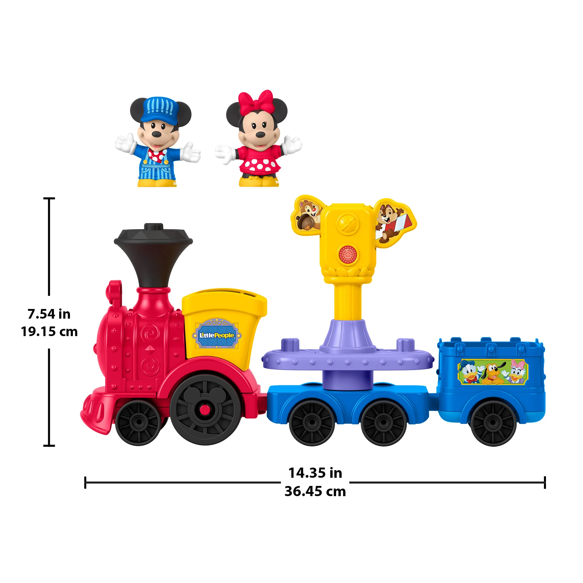 Fisher-Price Little People Disney Jr Topolino E Minnie, Trenino Musicale Con 2 Personaggi - Image 6