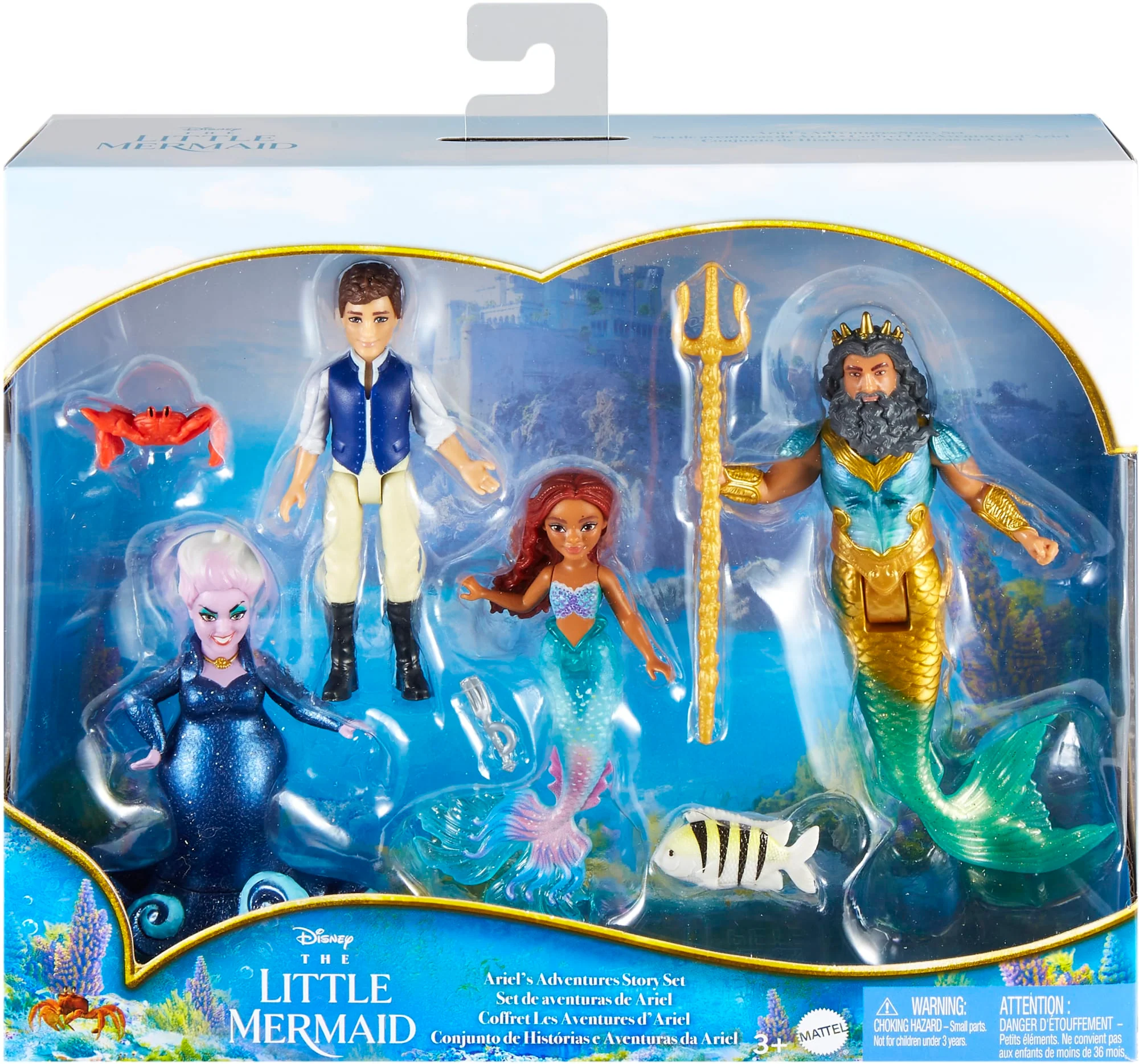 Disney La Petite Sirène - Coffret 4 Mini-Poupées Et Accessoires - Image 6