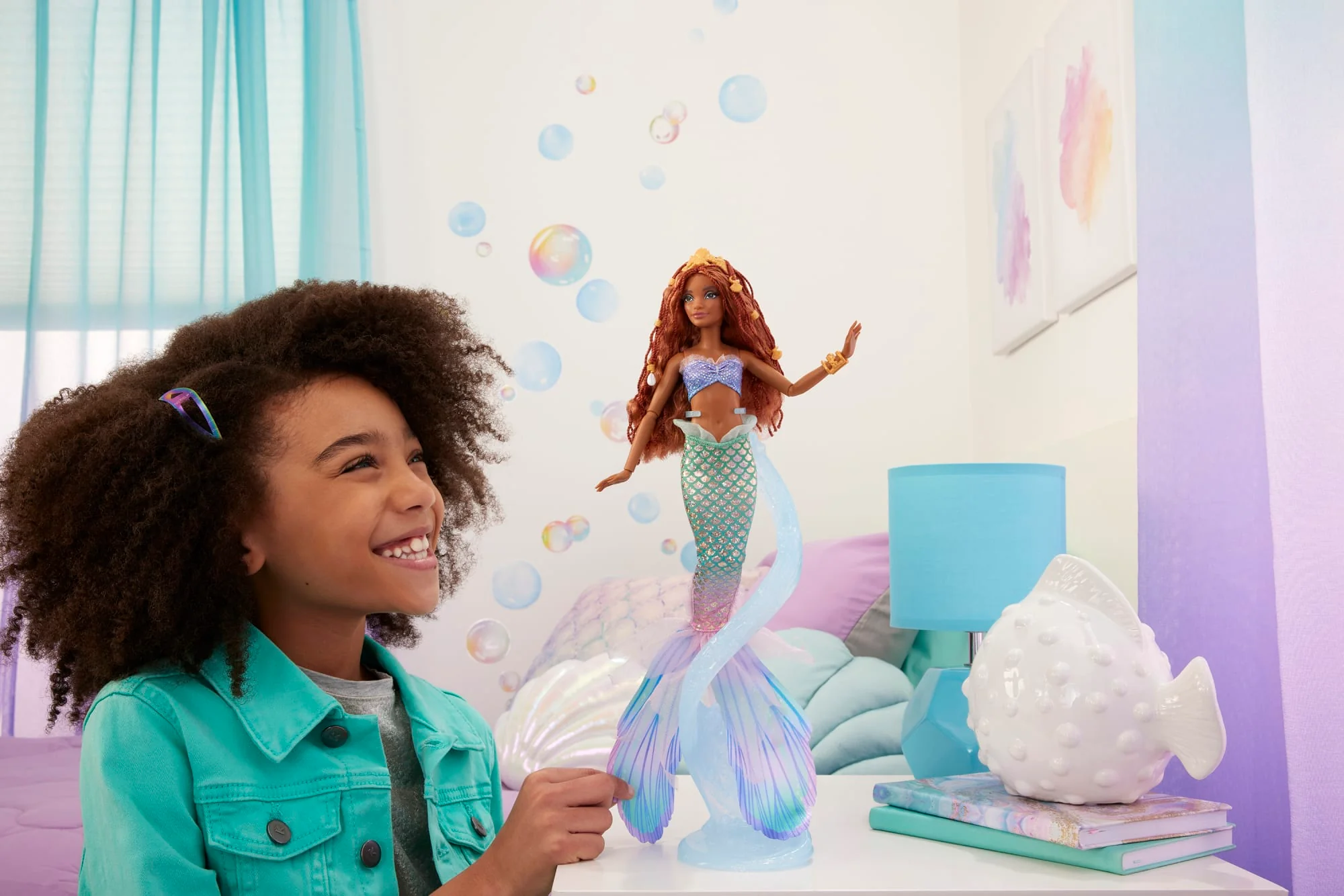 Disney La Petite Sirène - Poupée Ariel Deluxe Avec Bijoux De Cheveux - Image 2