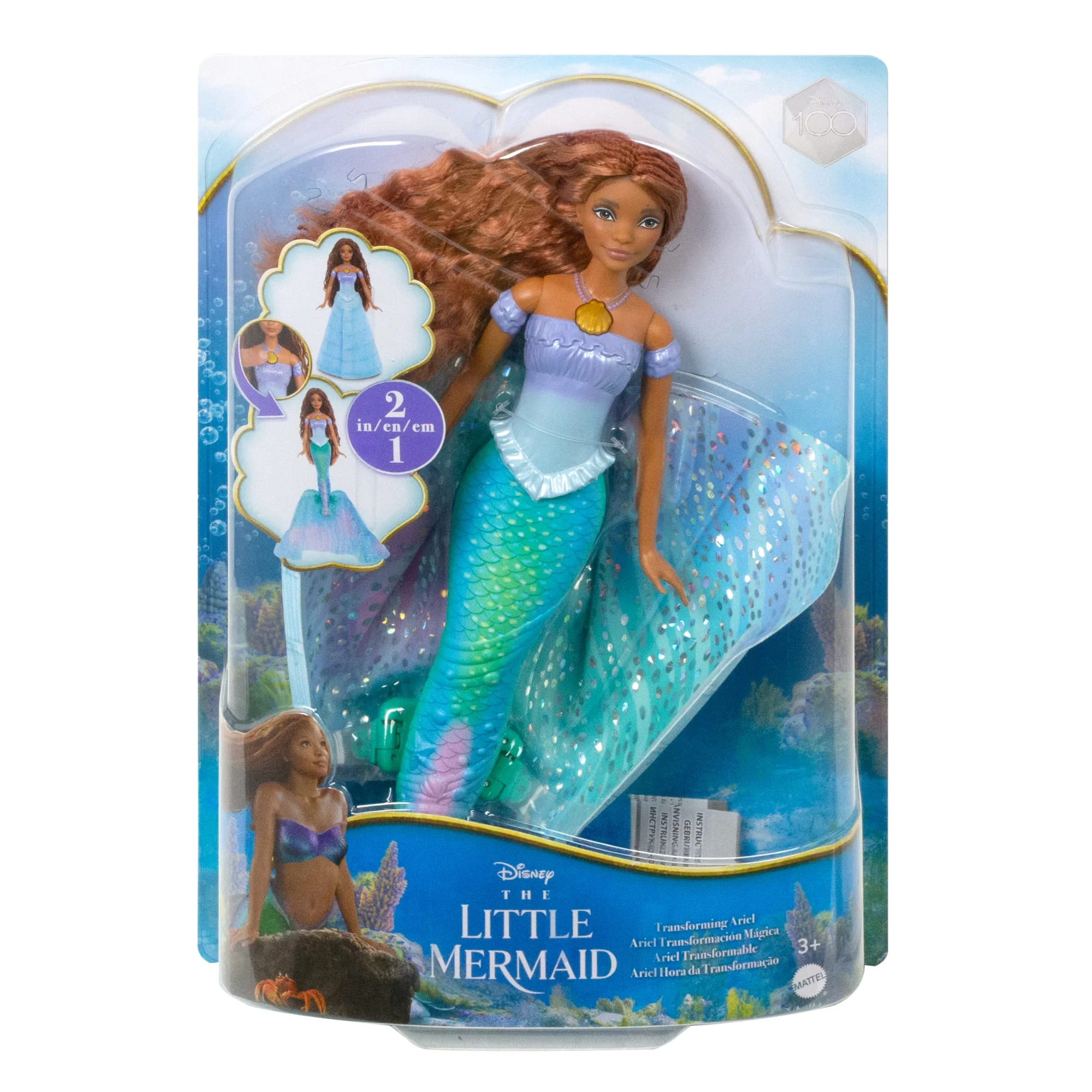 Disney La Petite Sirène - Poupée Ariel Transformable Humaine Et Sirène - Image 6