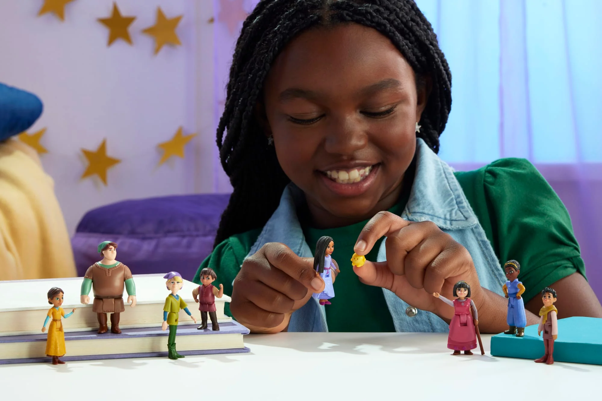 Disney Les Ados Coffret Wish Avec 8 Mini-Poupées Articulées Et 1 Figurine Star, Personnages Fidèles Au Film - Image 2