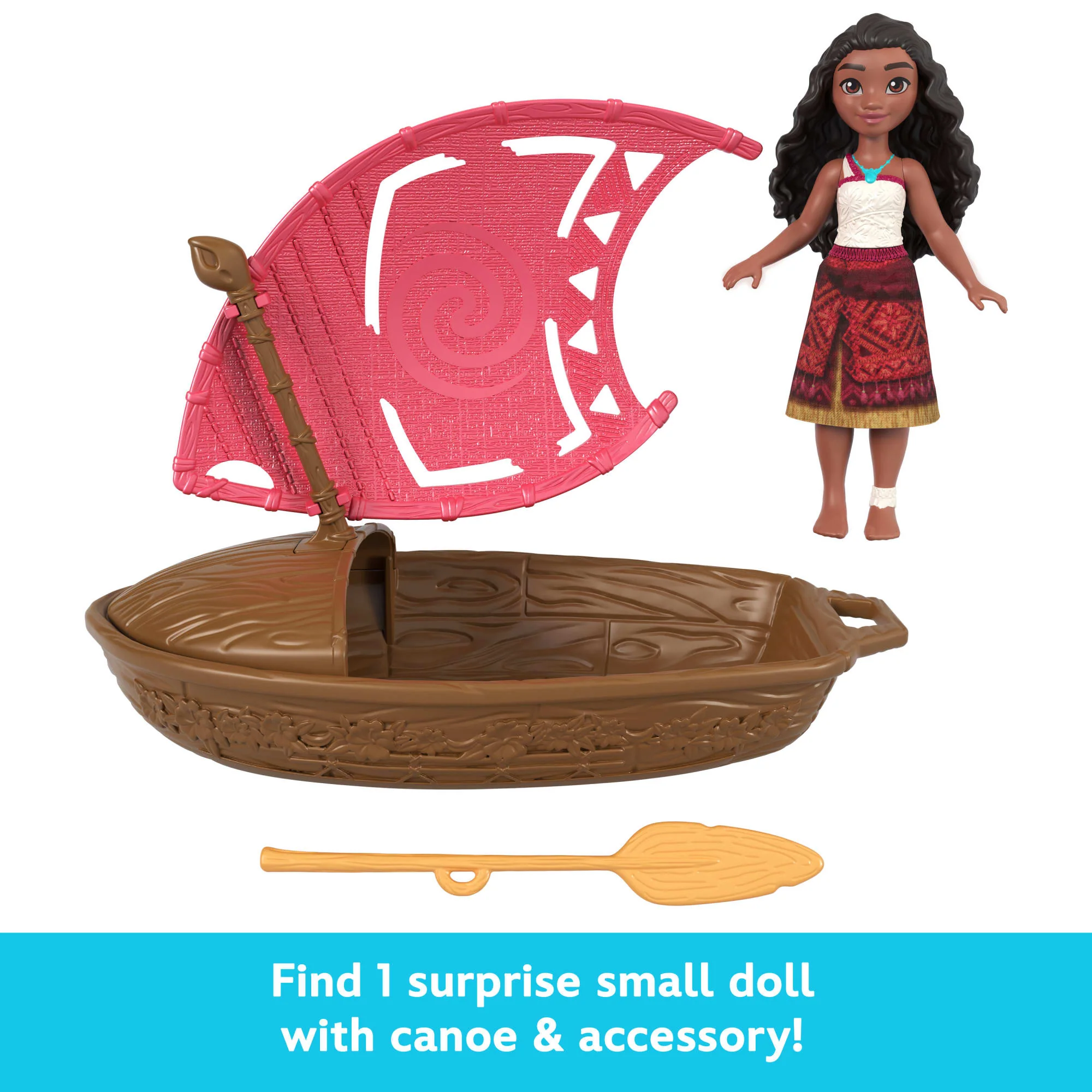 Disney Moana 2 Wayfinder Wonders With Surprise Small Doll, Canoe & Accessory - Image 3