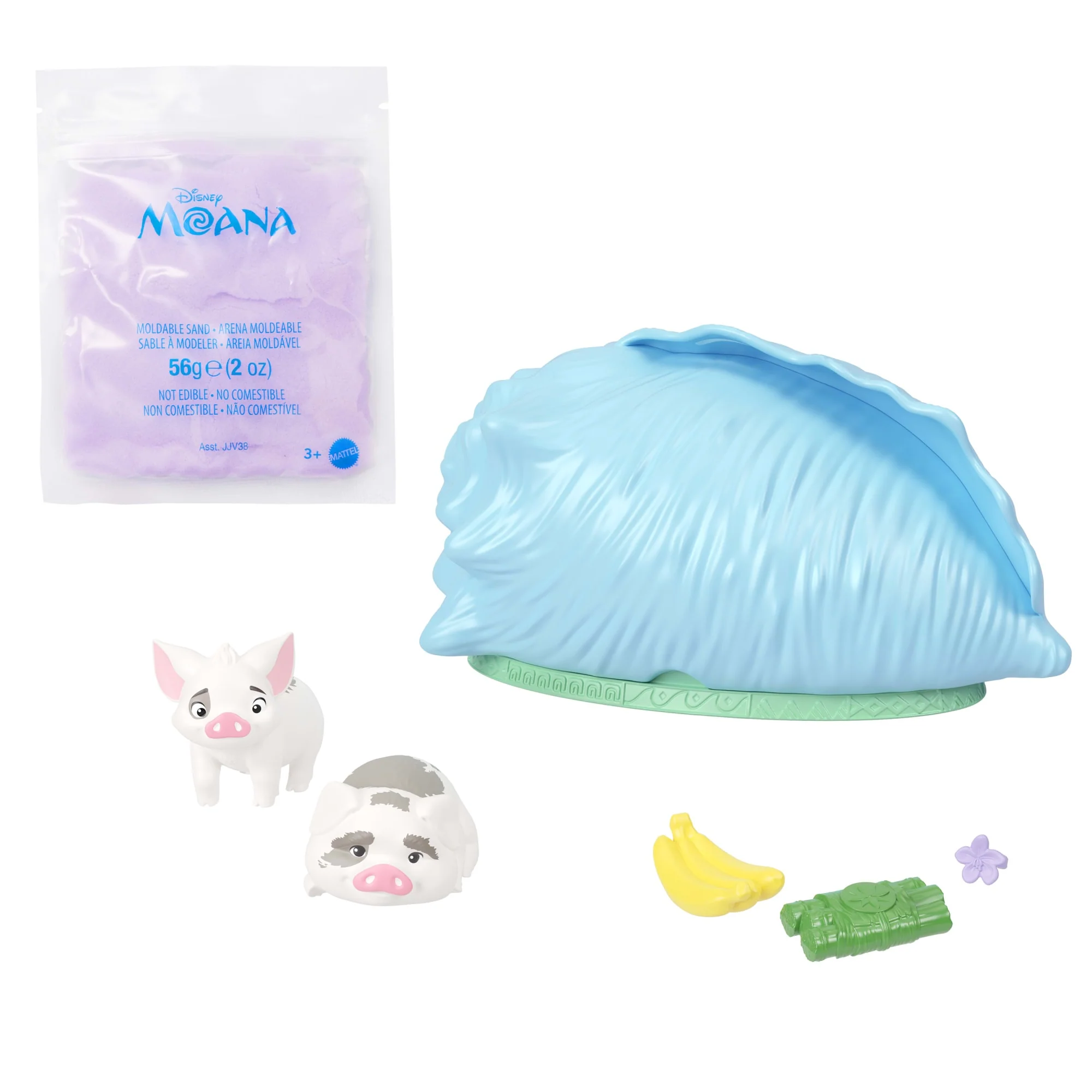Disney Moana Shell Reveal Small Doll Or Figures, Moldable Sand & Accessories (Characters May Vary) - Image 6
