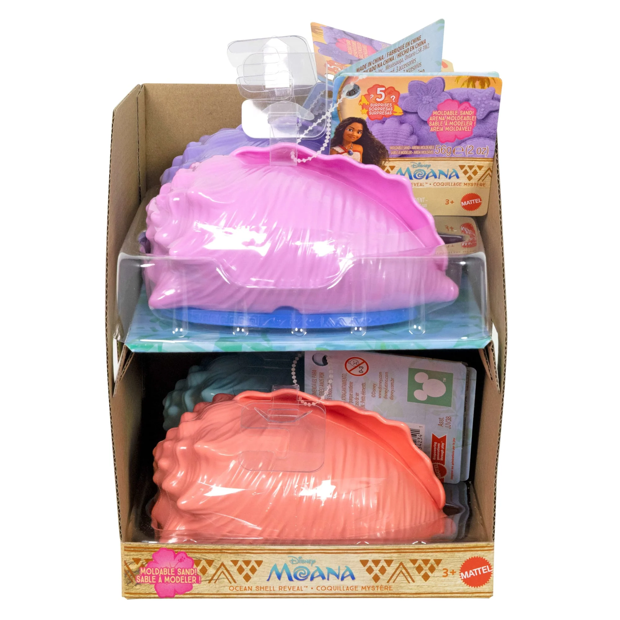 Disney Moana Shell Reveal Small Doll Or Figures, Moldable Sand & Accessories (Characters May Vary) - Image 7