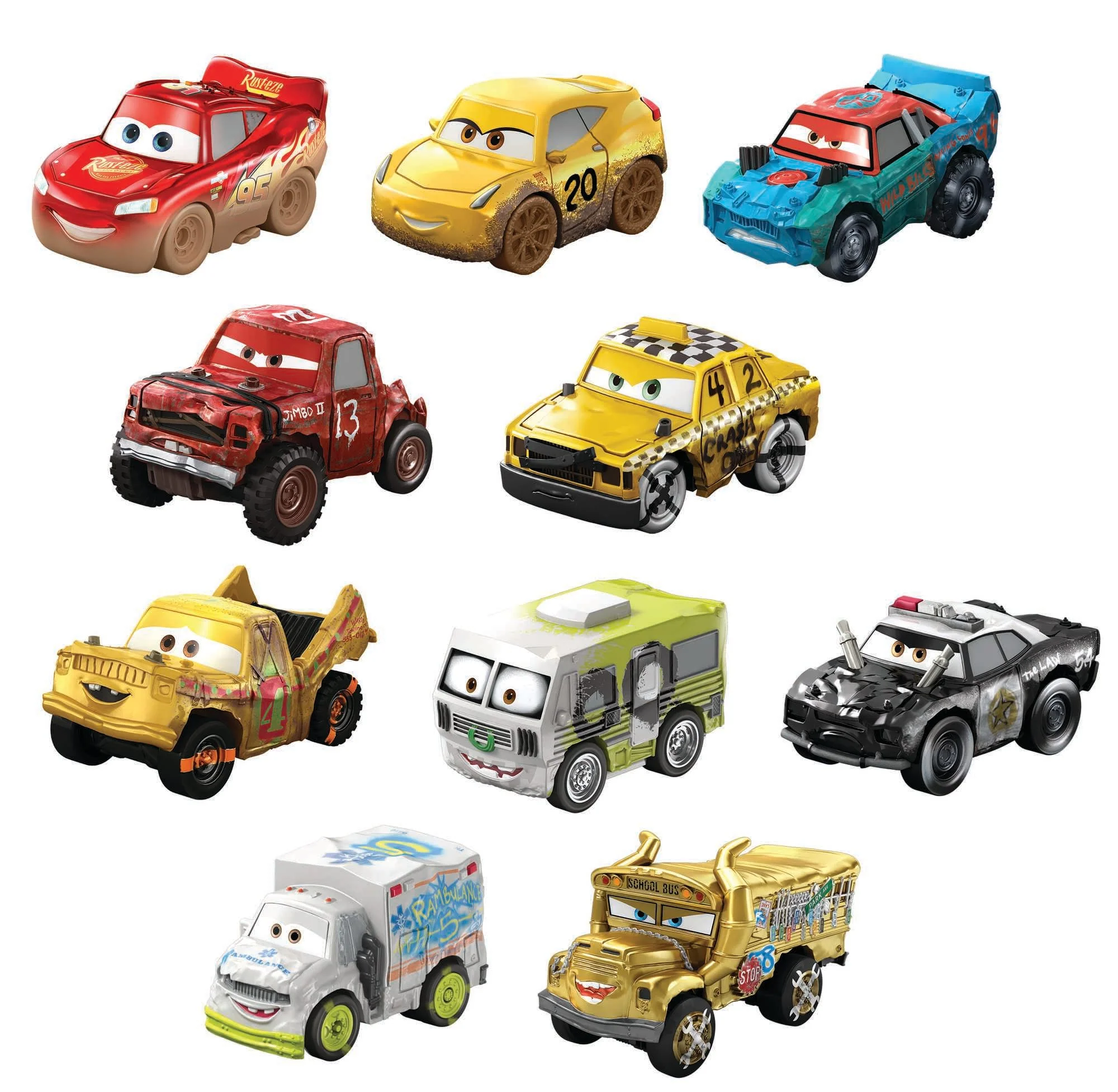 Disney Pixar Cars - Assortiment Coffret 10 Mini-Véhicules - Petite Voiture - 3 Ans Et + - Image 14