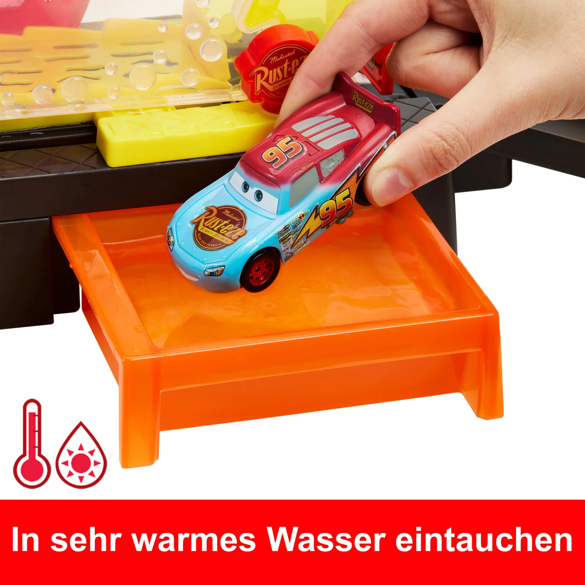 Disney Pixar Cars Autowaschanlagen-Spielset Für Rennwagen Und Lightning Mcqueen Mit Farbwechseleffekt - Image 4