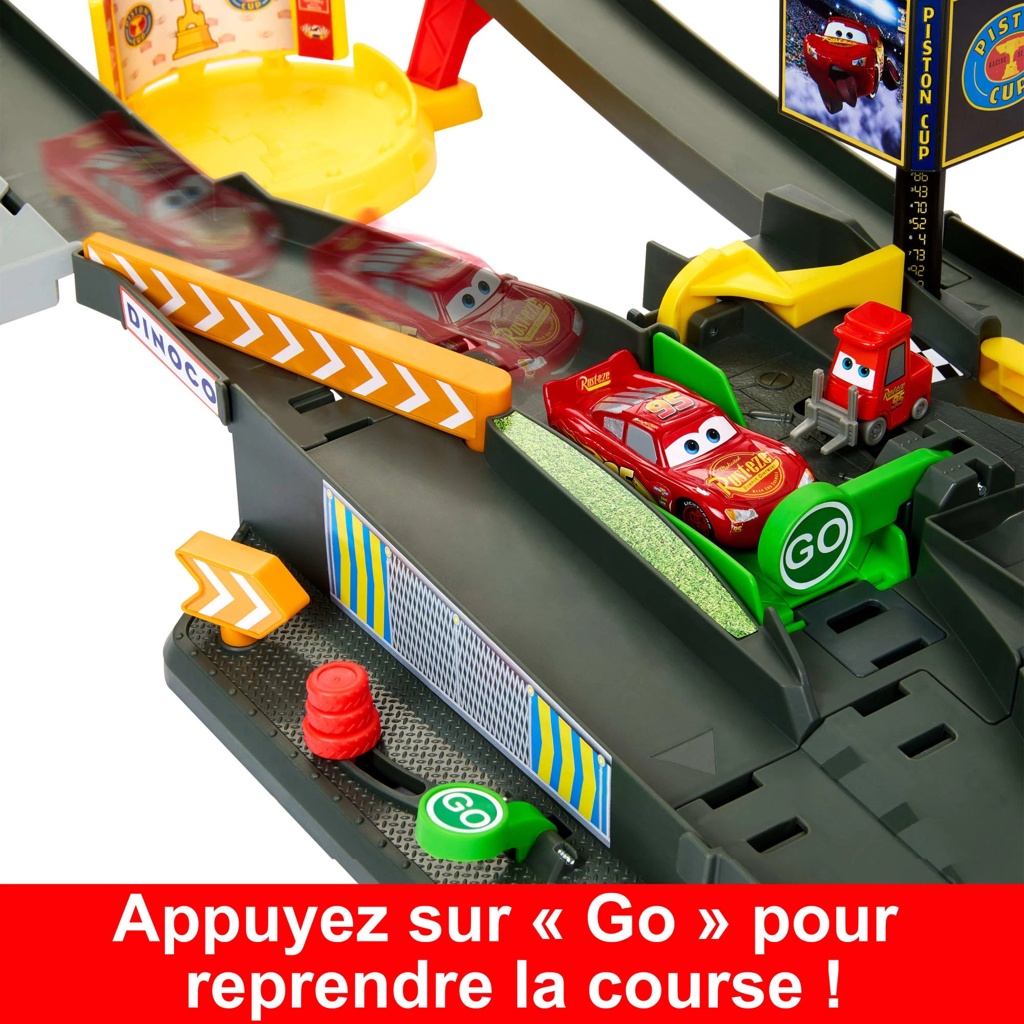 Disney · Pixar Cars-Circuit Course Piston Cup-Avec Voiture 1/55 - Image 7