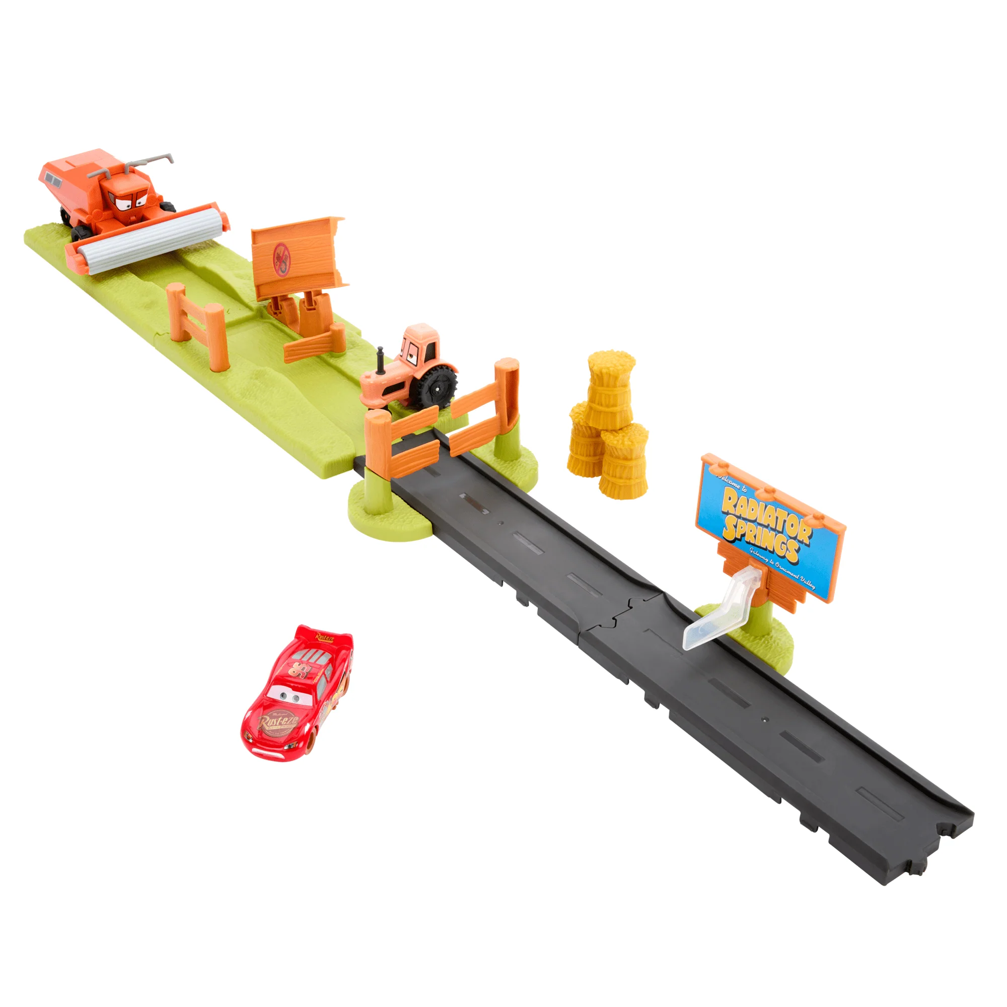 Conjunto De Juego Frank Carrera De Acrobacias De Disney Pixar Cars Con Un Coche De Juguete De Rayo Mcqueen - Image 5