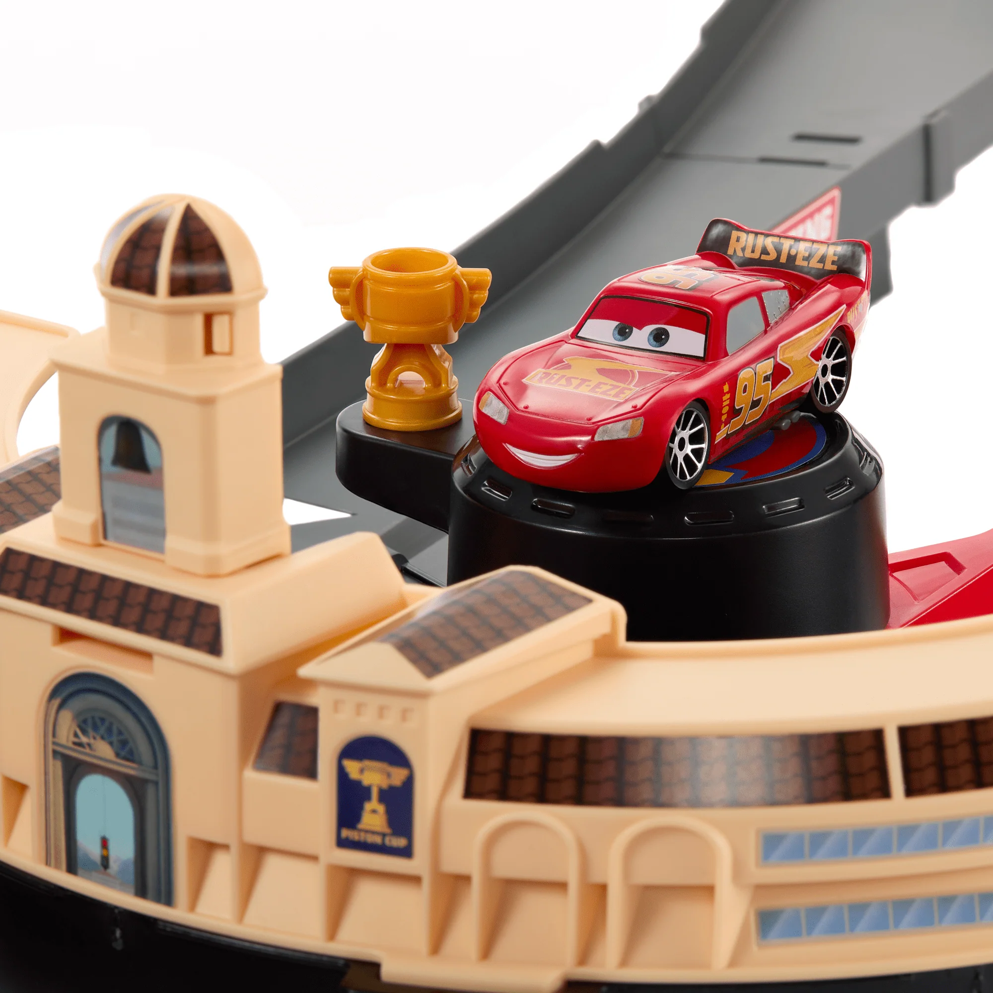 Conjunto De Carreras Con Cambio De Carril De Disney Pixar Cars Y Nascar Con 2 Coches De Juguete, Incluido Rayo Mcqueen - Image 5