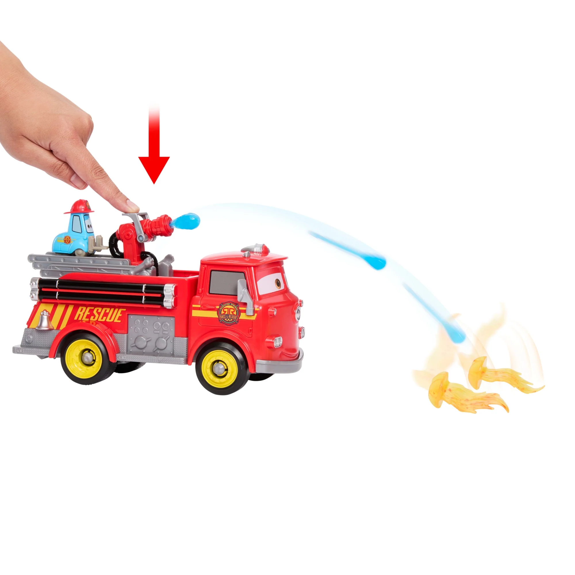 Disney Pixar Cars Radiator Springs Rennen & Retten Feuerwehrauto Red Und Guido Mit Zubehörteilen - Image 4